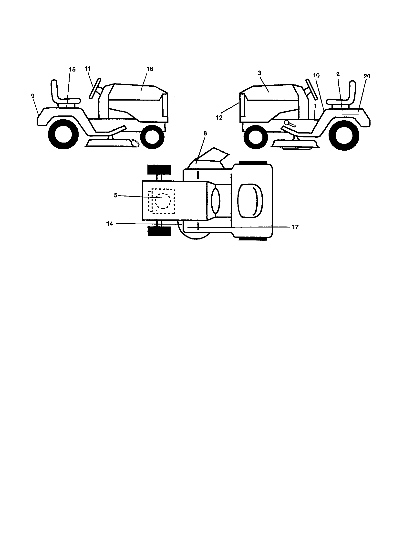 Poulan 917279710 decals diagram