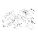 Proform PFTL69720 console base/motor hood/handrails diagram