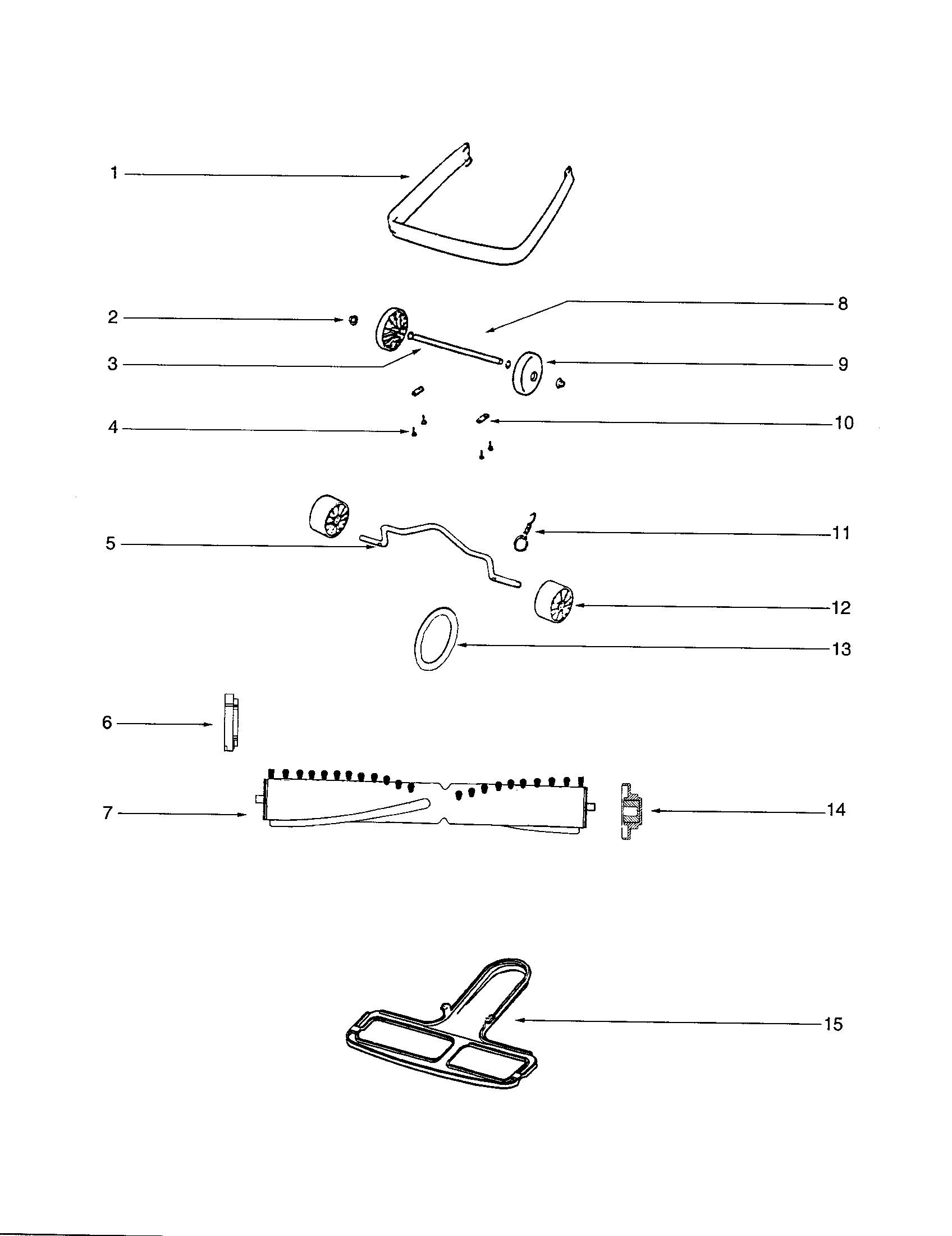 Eureka C2132B wheel and axle diagram