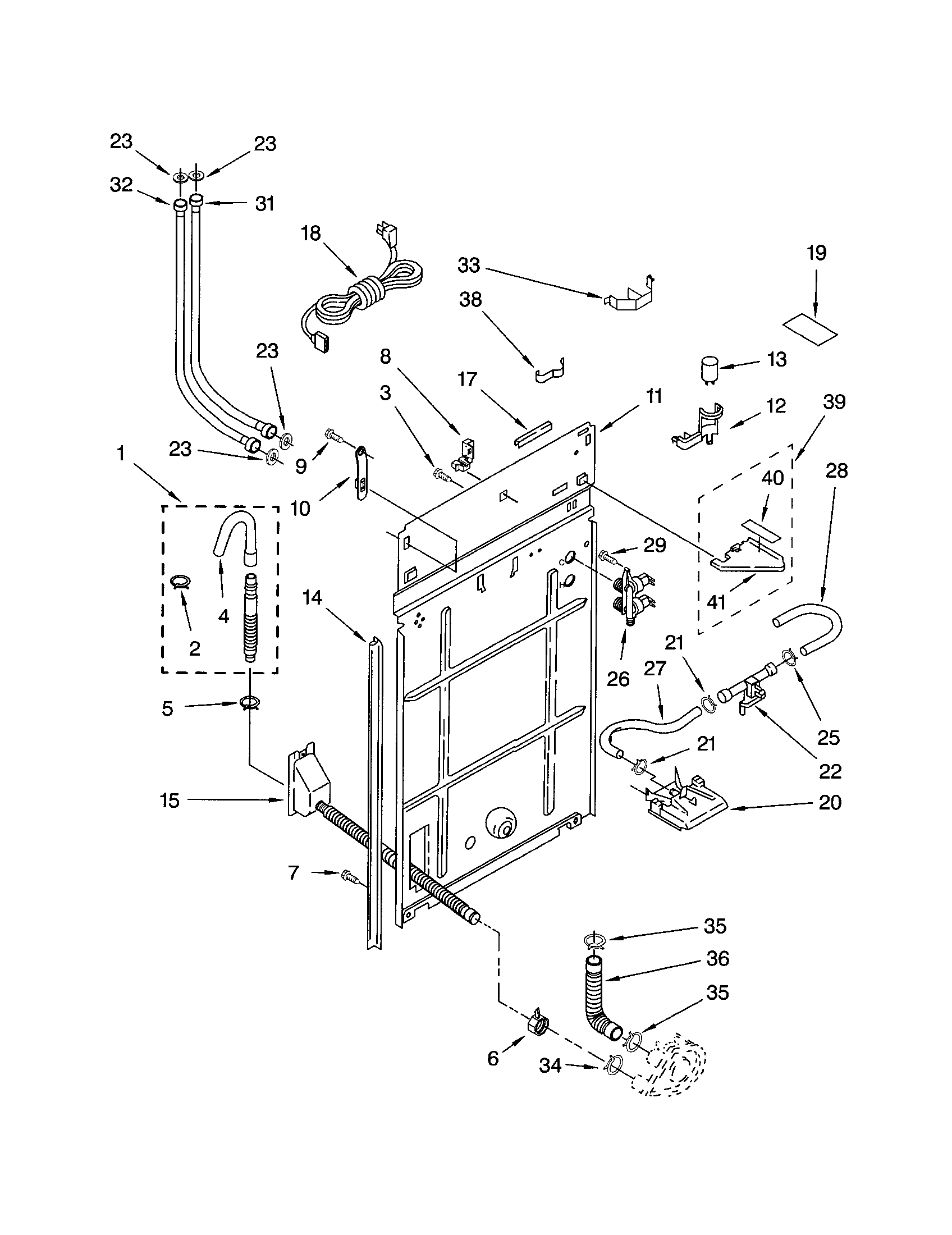 Kenmore 11022894102 rear panel diagram