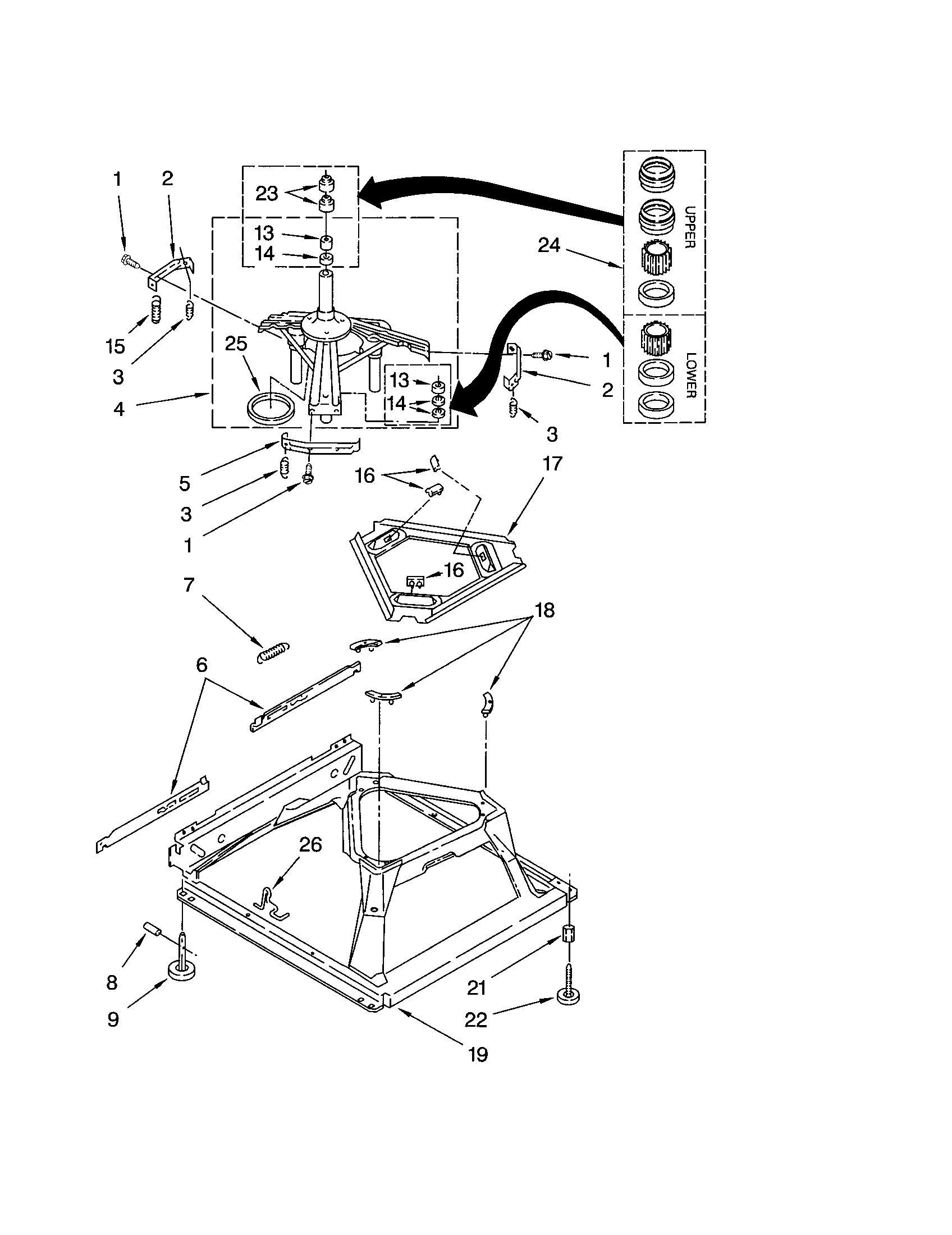 Kenmore 11022894102 machine base diagram