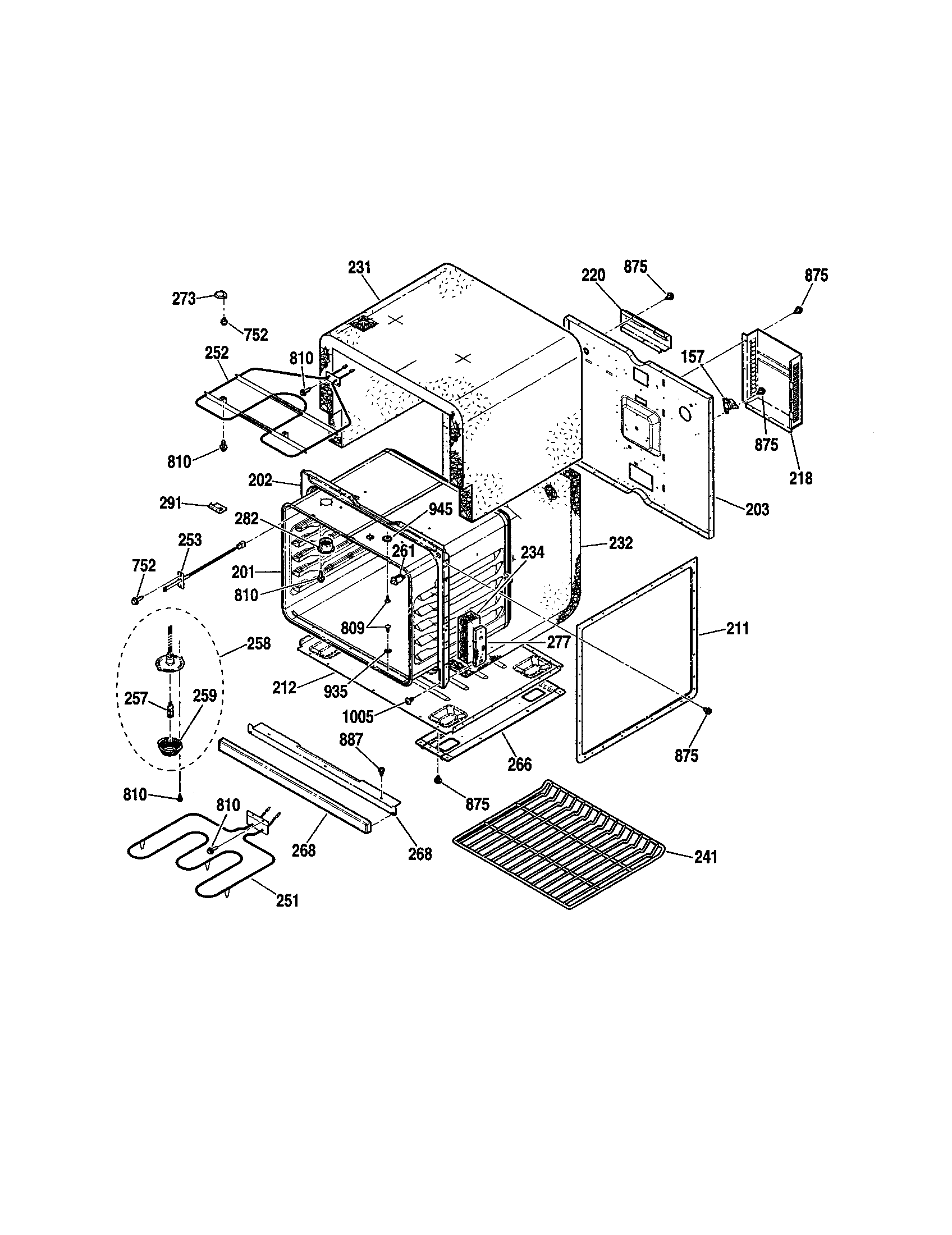 Kenmore 91147742200 lower body diagram