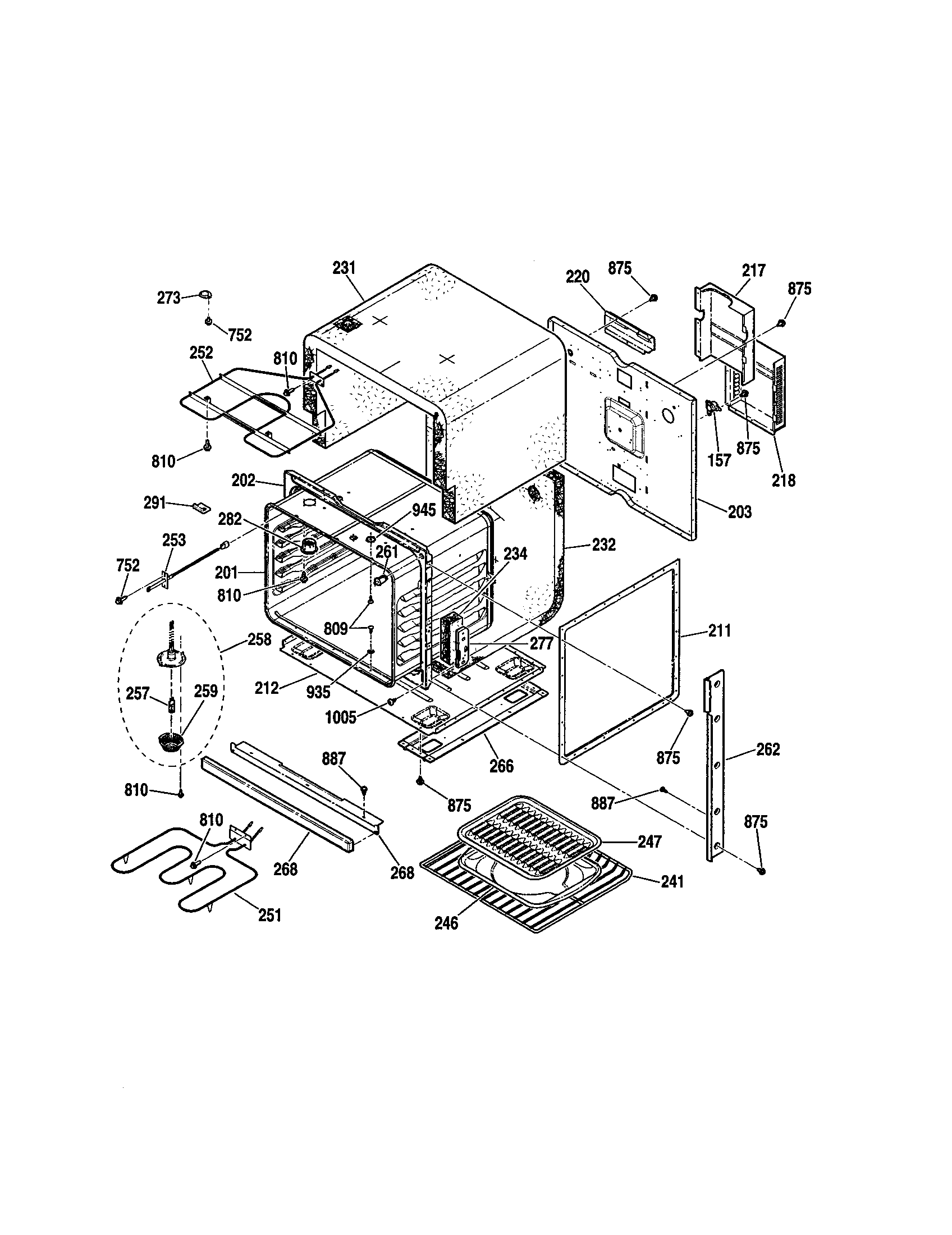 Kenmore 91147703200 body diagram