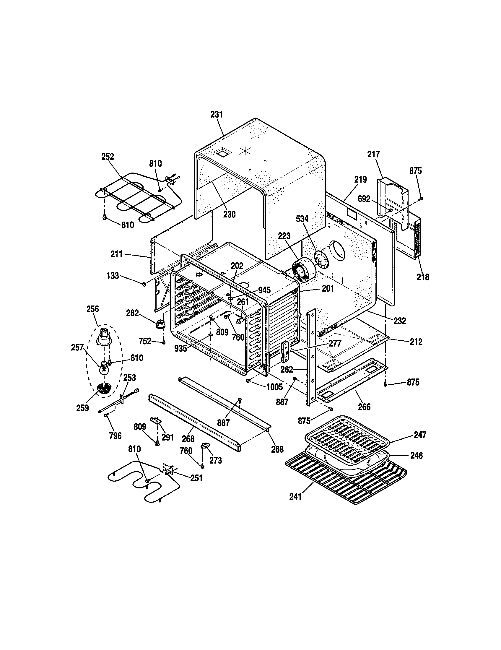 Kenmore 91147713200 body diagram