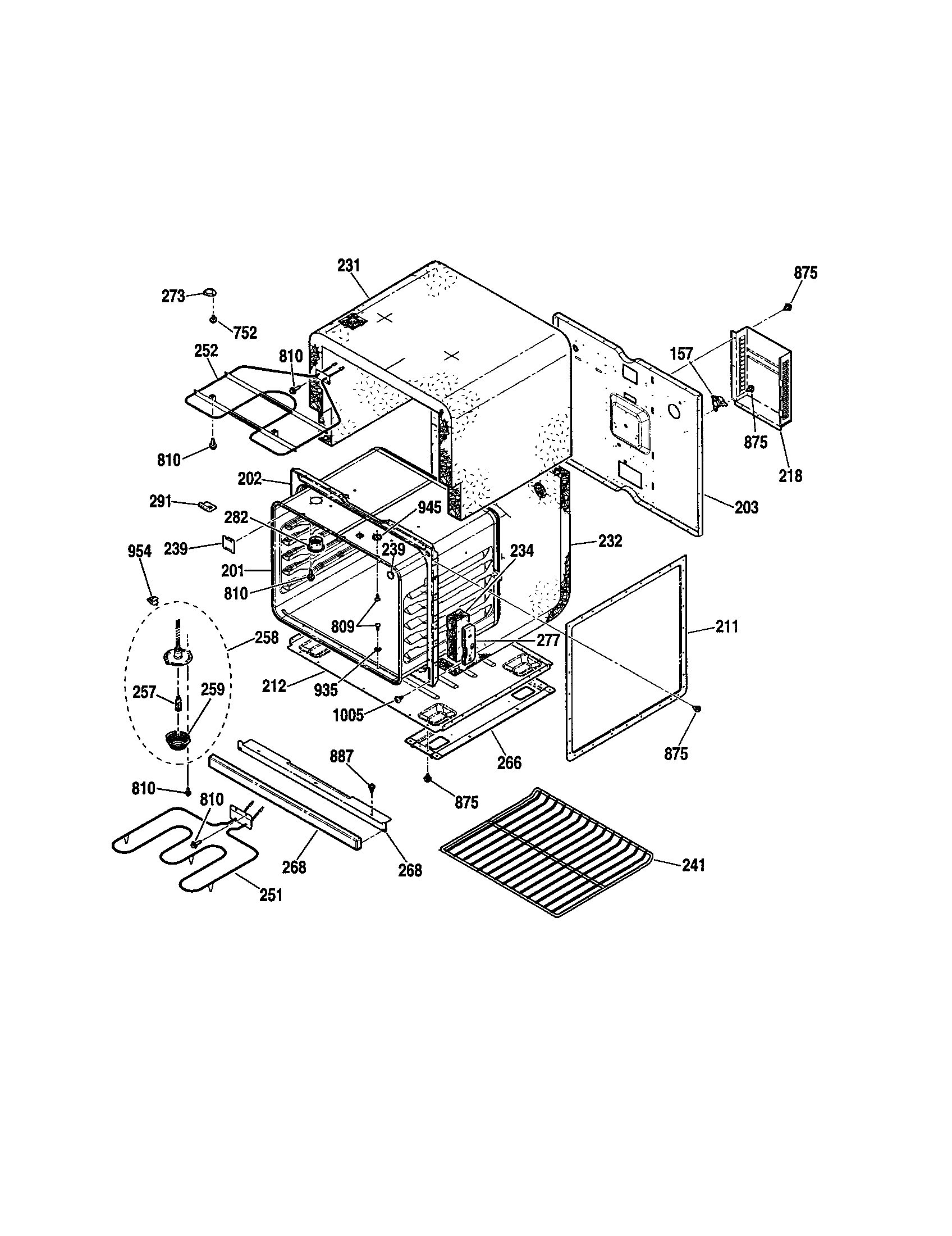 Kenmore 91147724200 lower body diagram