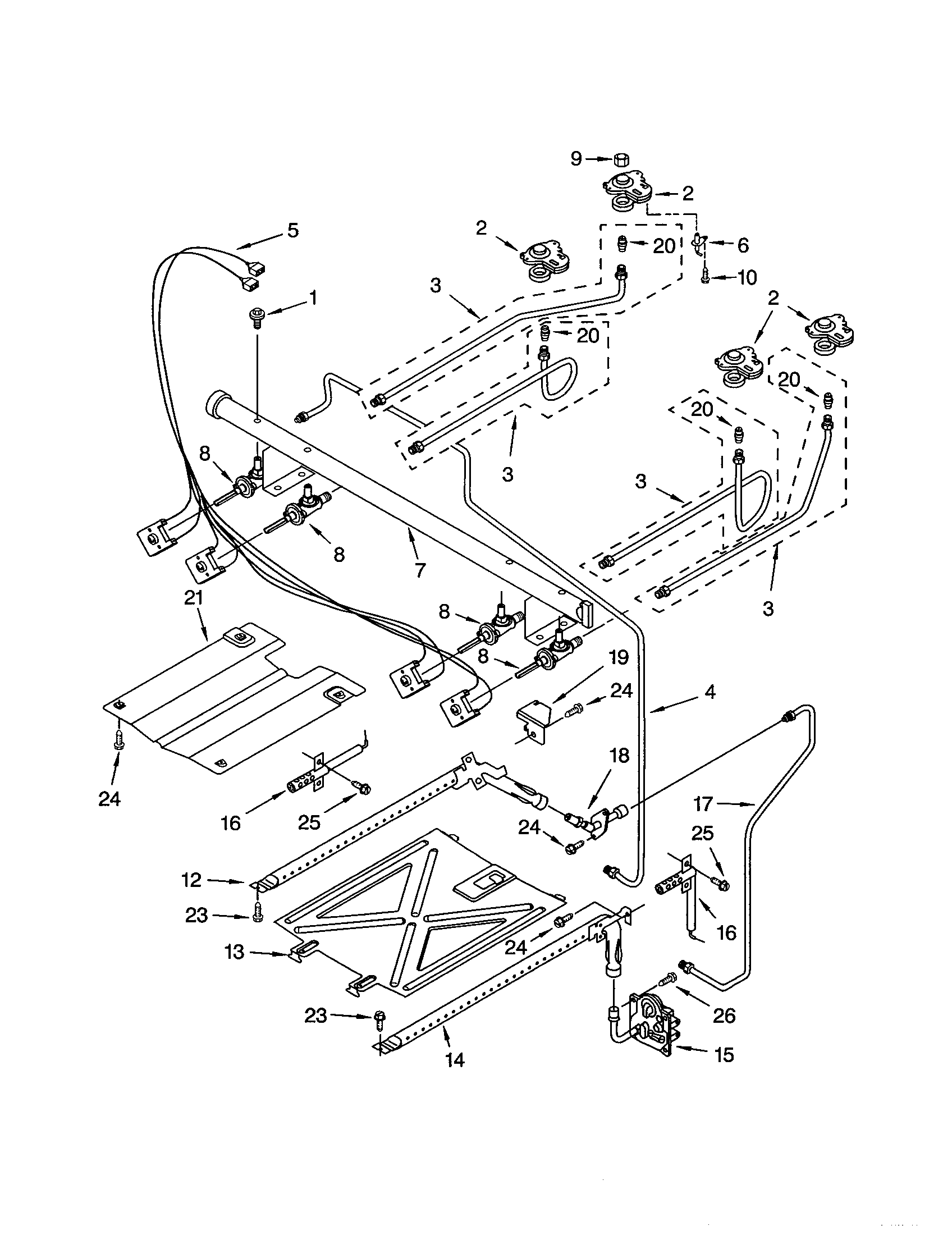 Kenmore 66572012103 manifold diagram