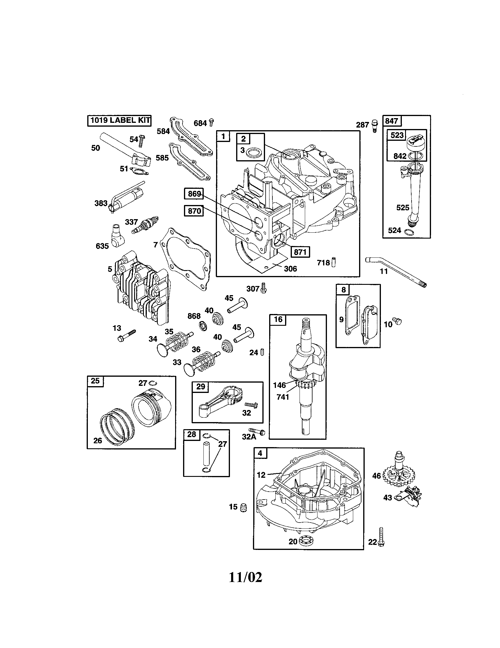 Craftsman 917378452 cylinder/crankshaft diagram