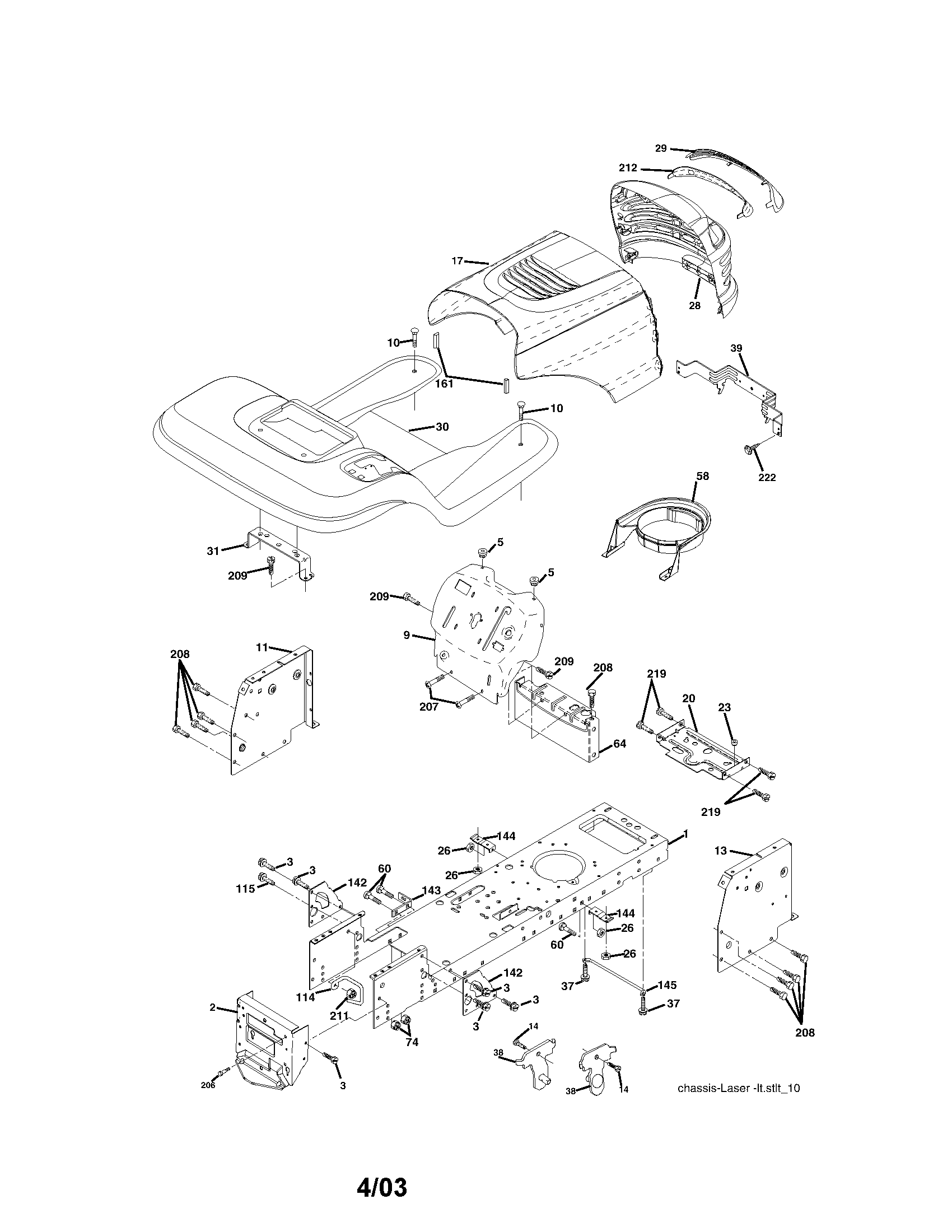 Craftsman 917272911 chassis and enclosures diagram