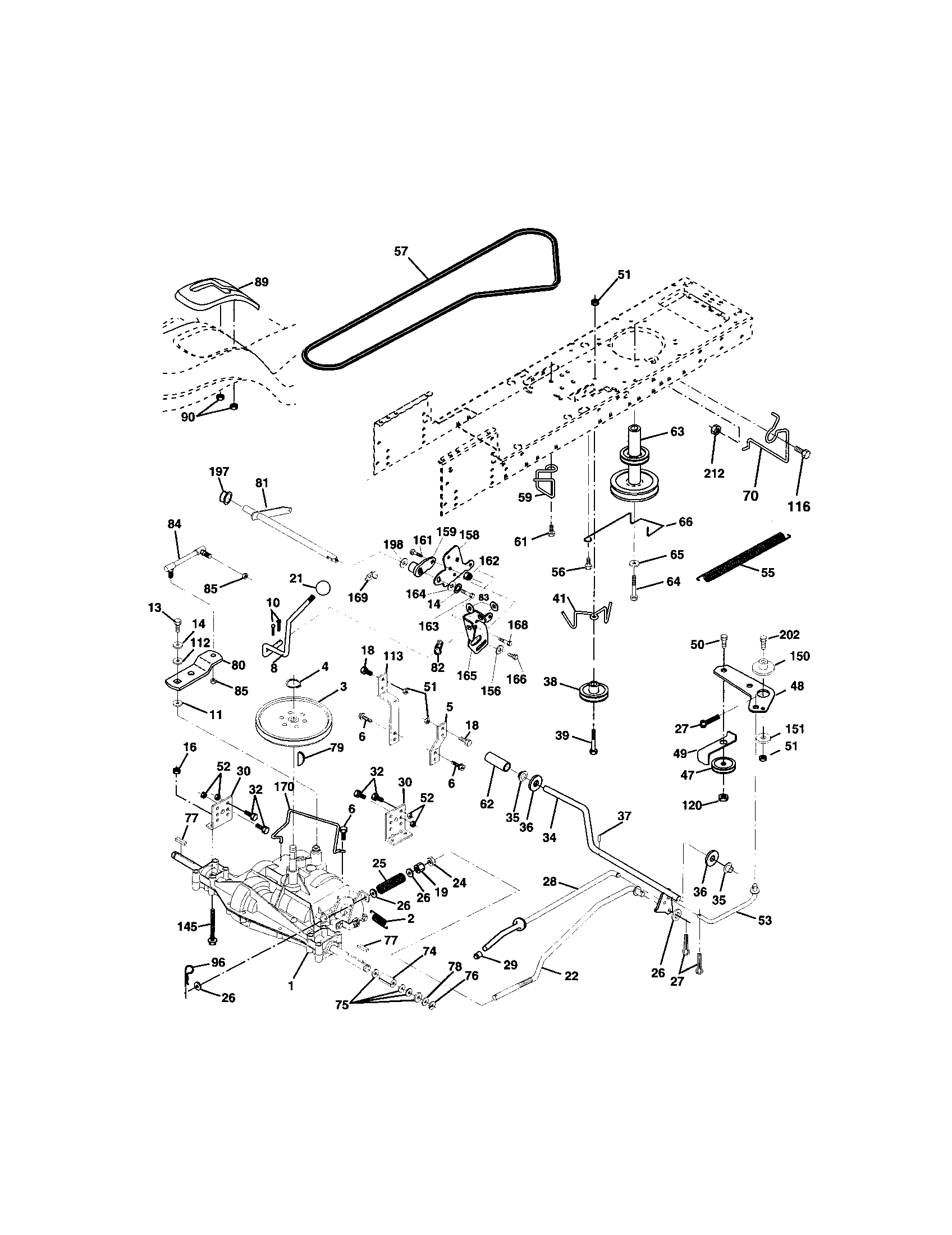 Craftsman 917272911 ground drive diagram