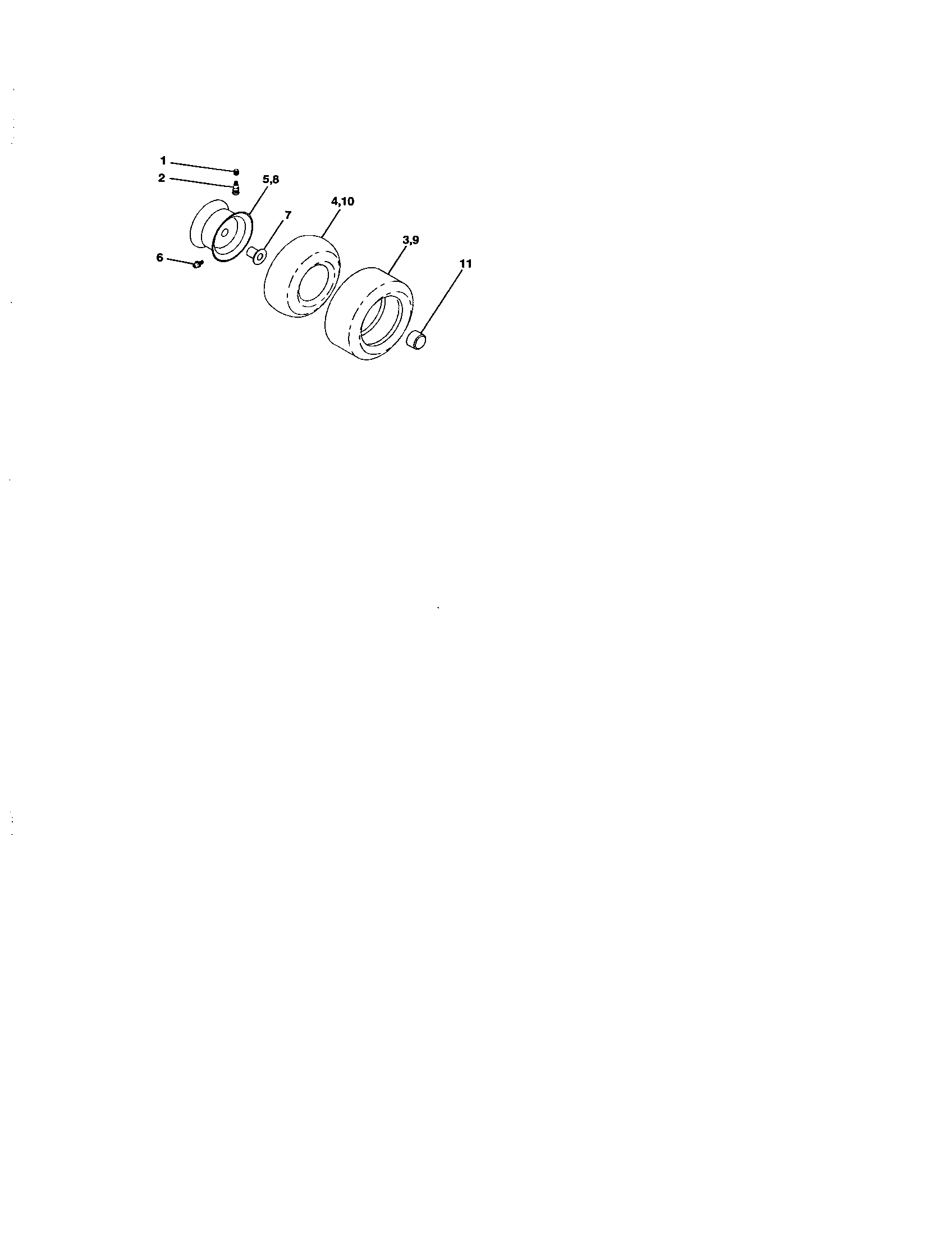 Craftsman 917272911 wheels and tires diagram