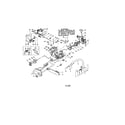 Craftsman 358350580 chassis/chain/bar/fan housing diagram