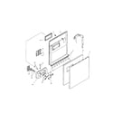 Bosch SHU3032UC/11 (FD 8002-8003) door assembly diagram