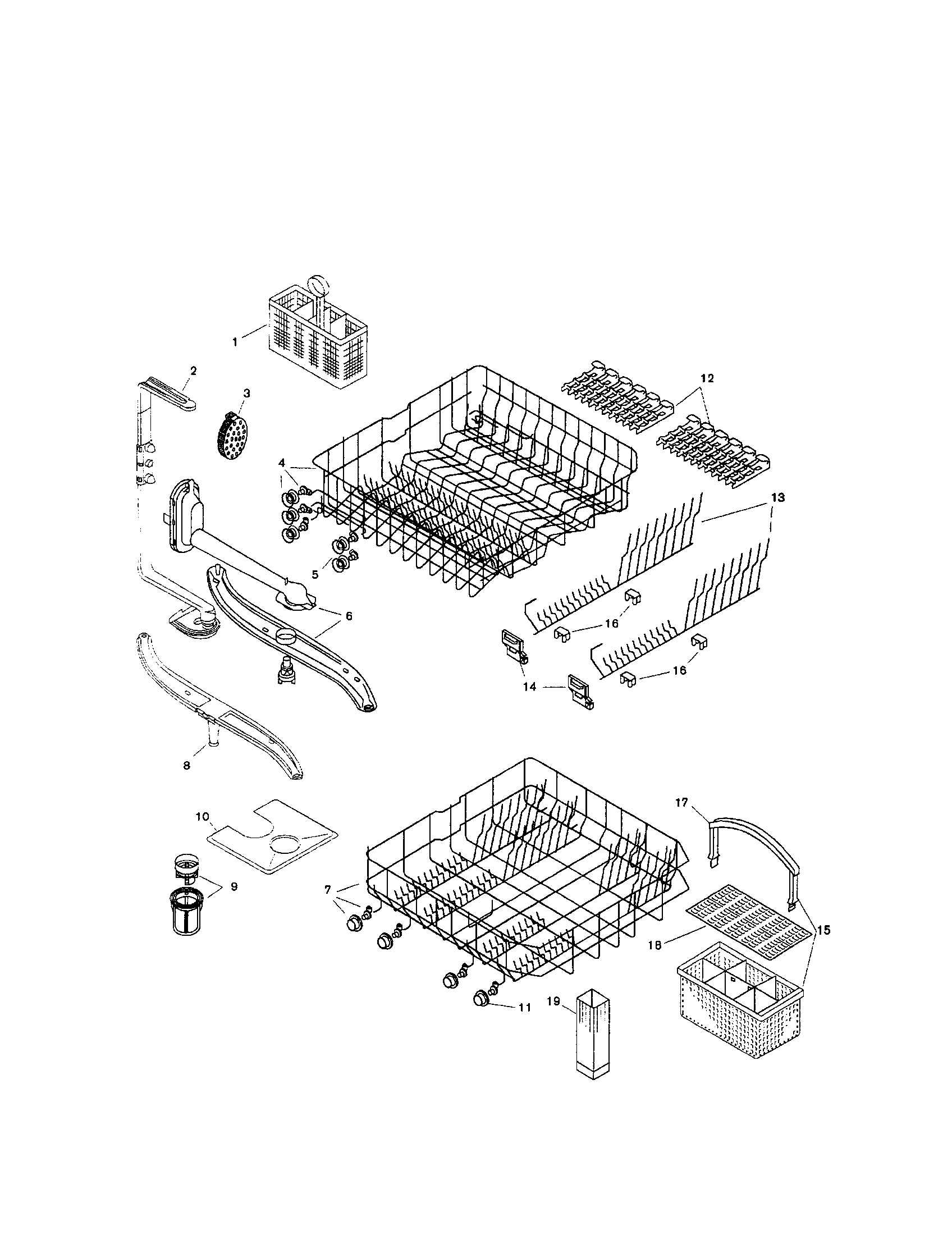 Bosch SHU4306UC/06 (FD 7705-7912) racks diagram