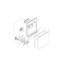 Bosch SHU3135UC/12 (FD 8105) door assembly diagram