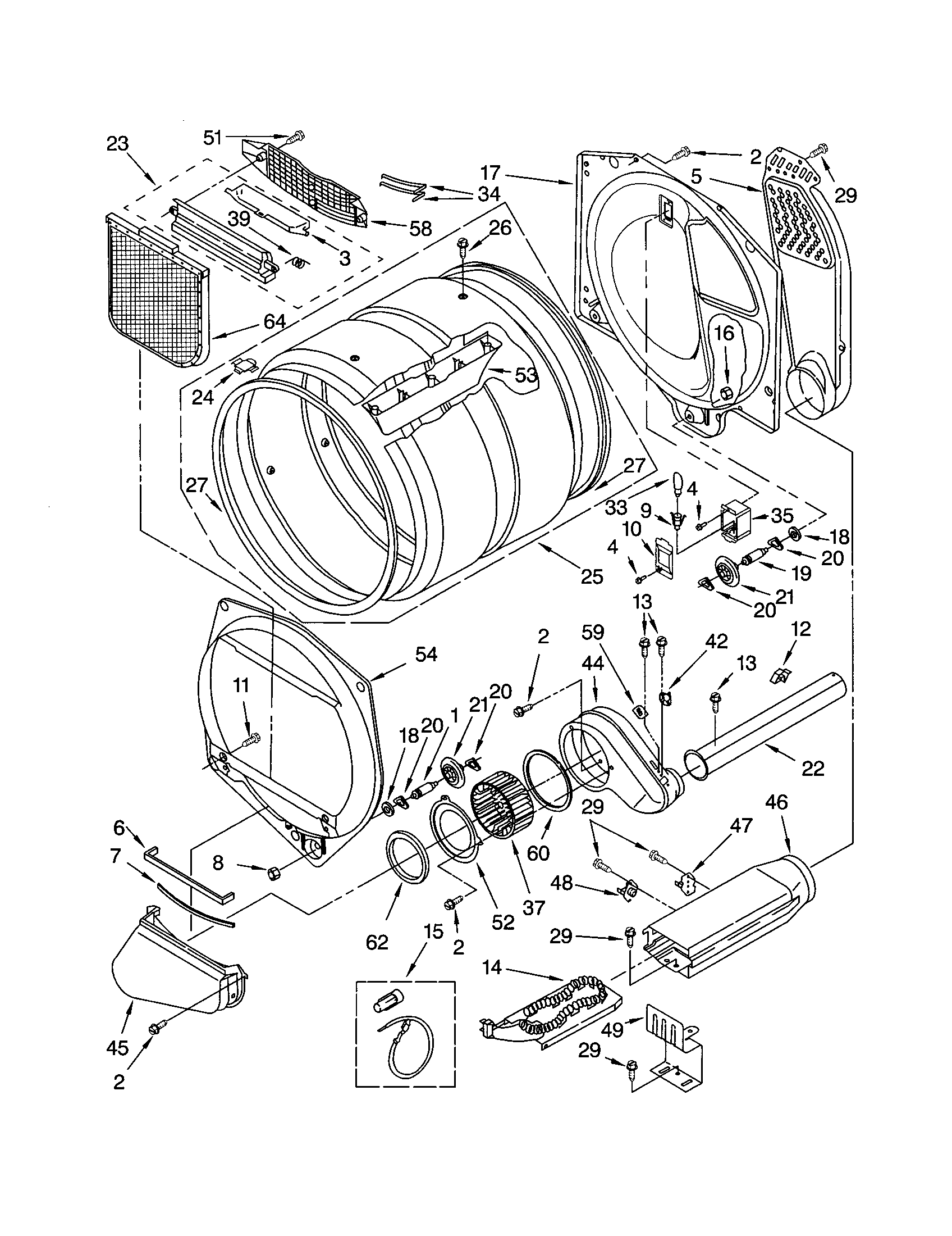 Kenmore 11063052102 bulkhead diagram