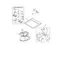 Kenmore 11073052102 dryer top diagram