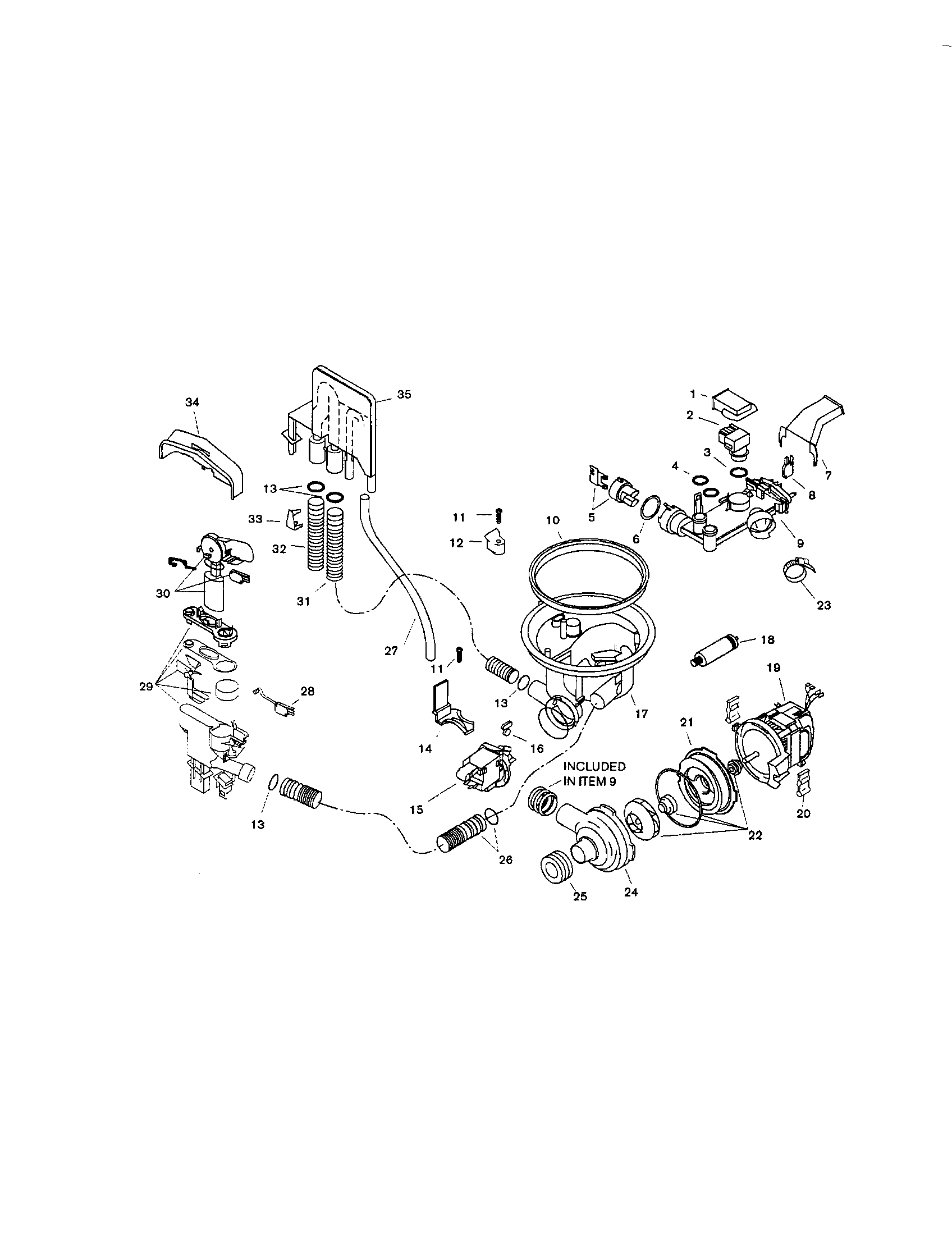 Bosch SHU4326UC/12 component assemblies diagram