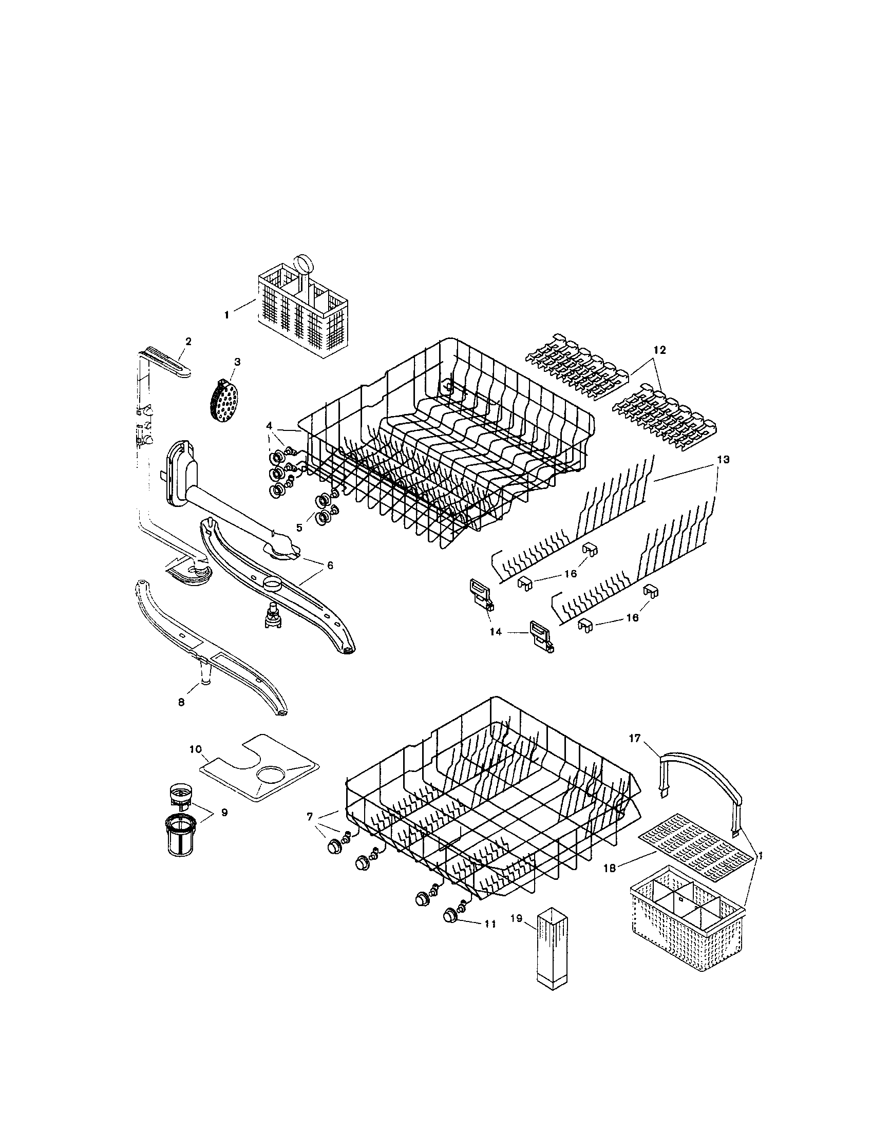 Bosch SHU4326UC/12 racks diagram