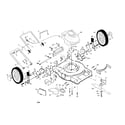 Craftsman 917379070 engine/housing/handle diagram