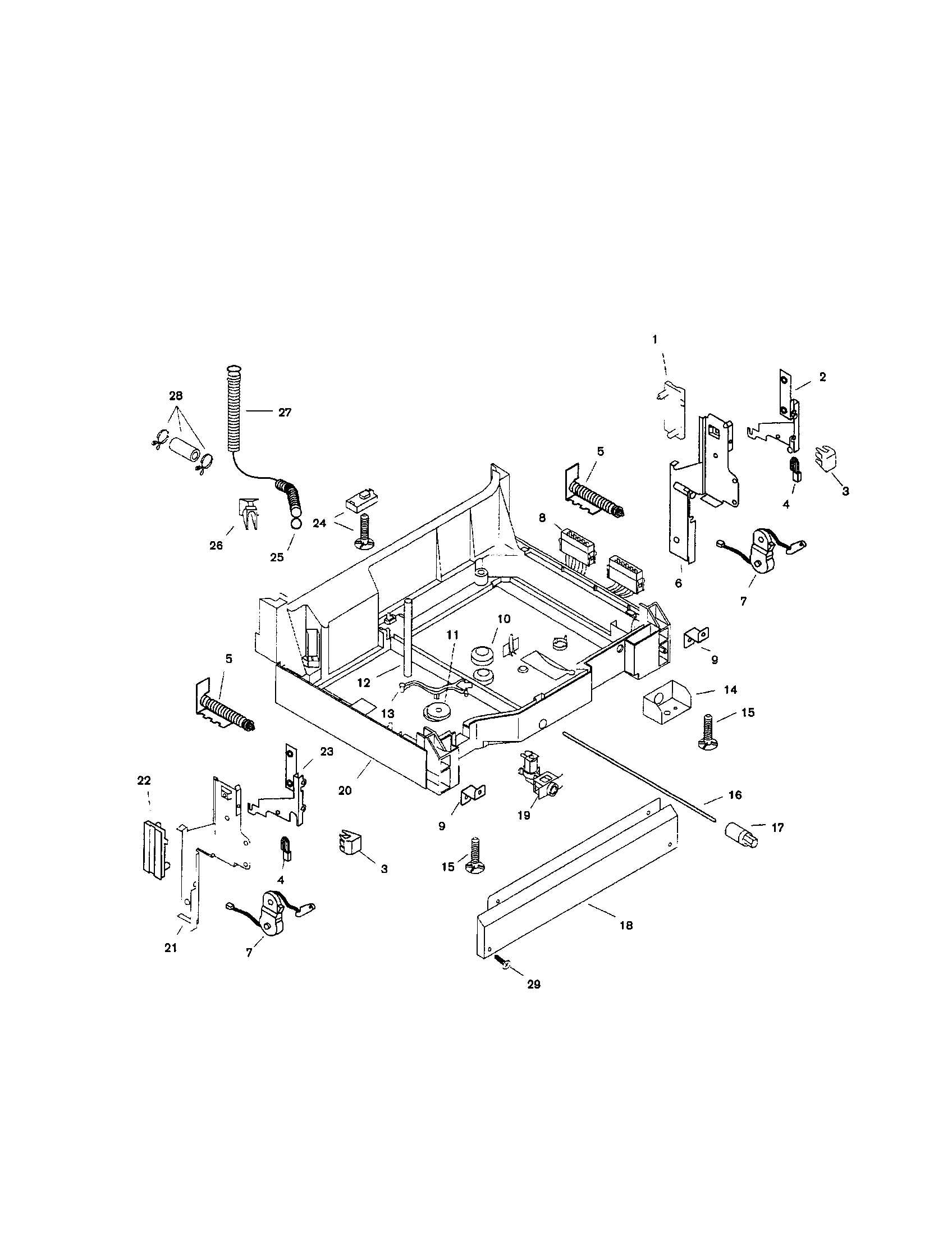 Bosch SHU5304UC/11 (FD 8001-8003) base diagram