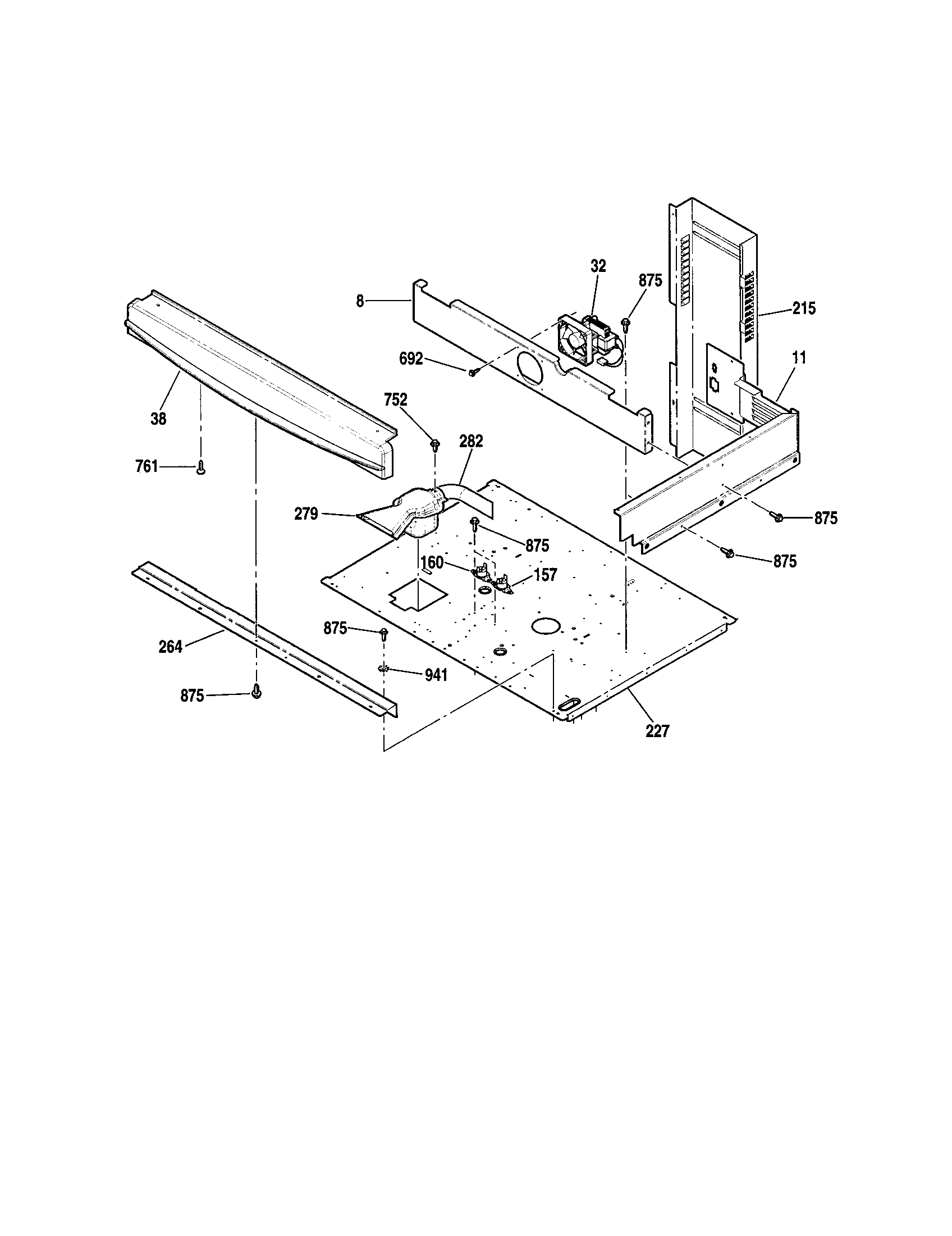 Kenmore 91149059200 center spacer diagram