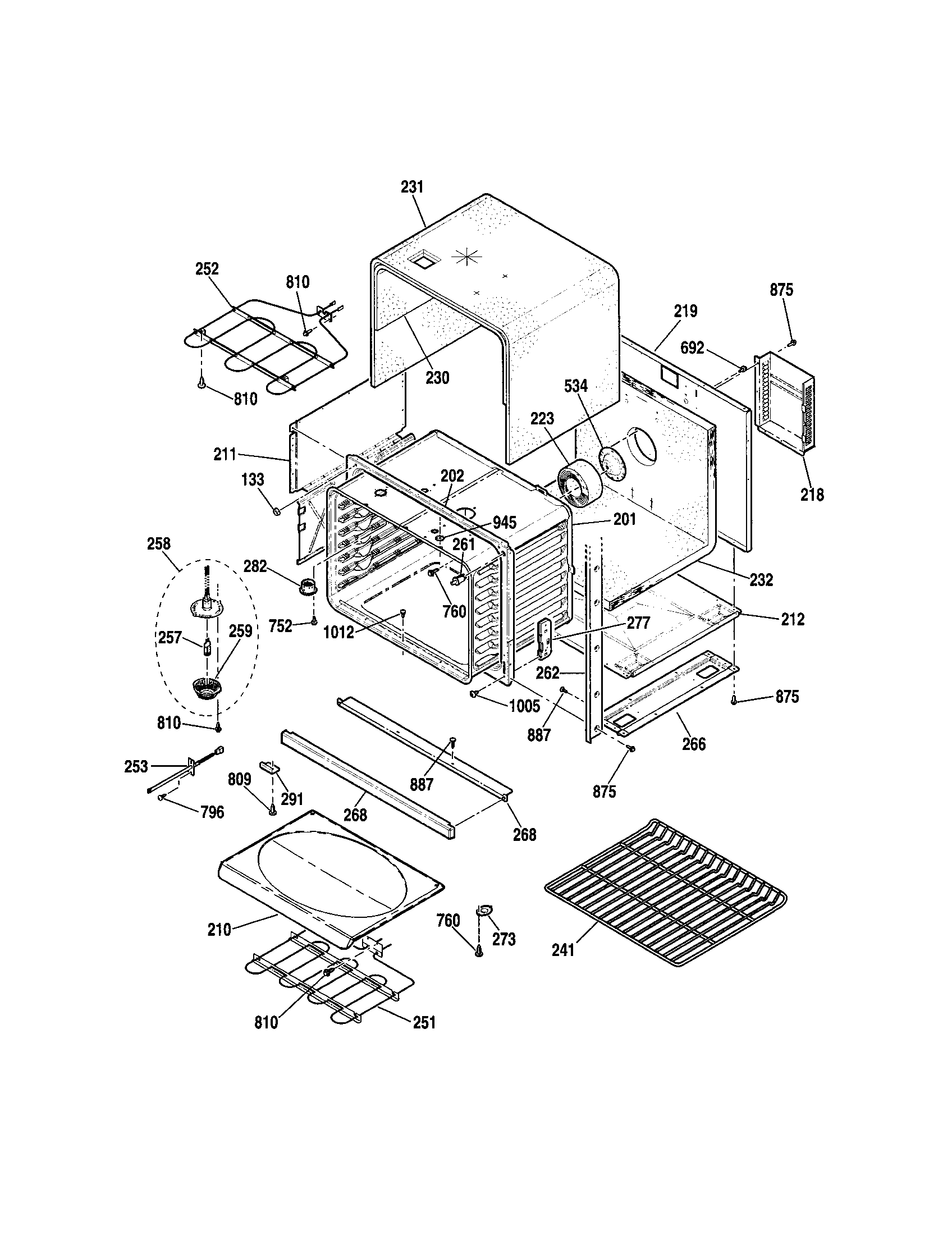 Kenmore 91149059200 lower body diagram