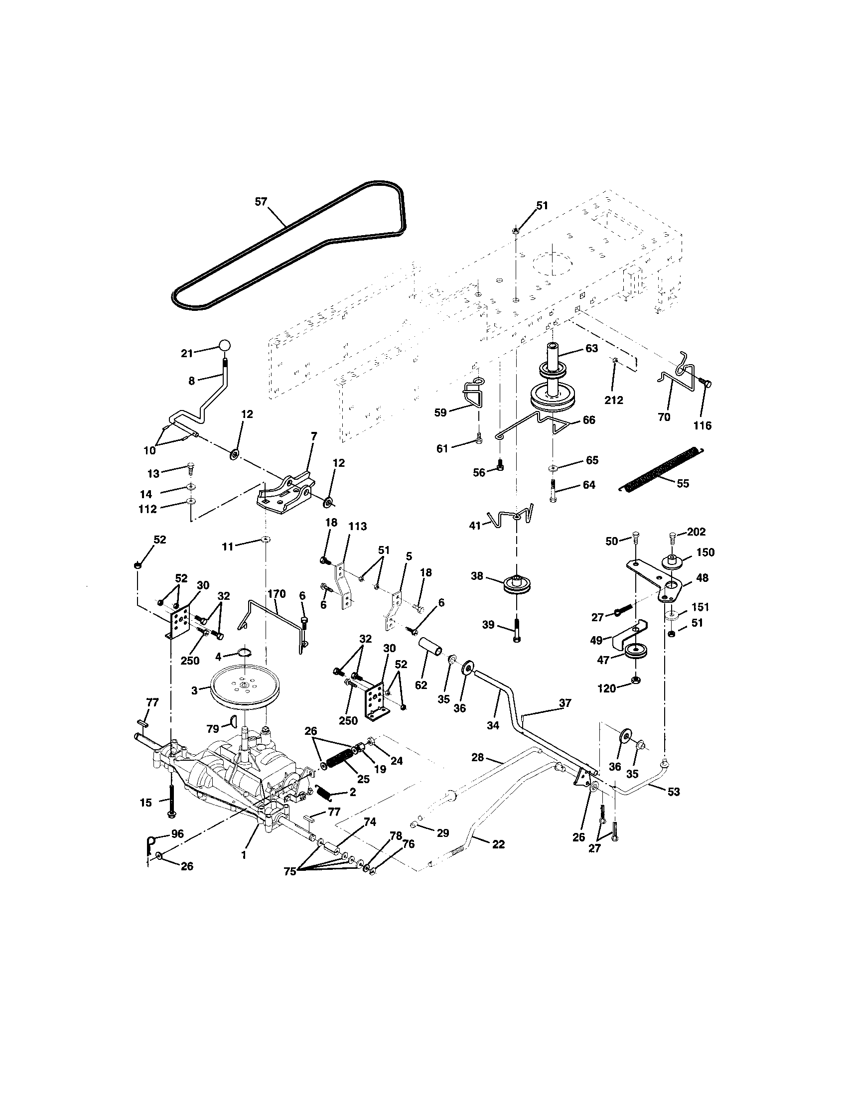 Craftsman 917272350 ground drive diagram