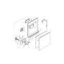 Bosch SHU3032UC/06 (FD 7908-8002) door assembly diagram