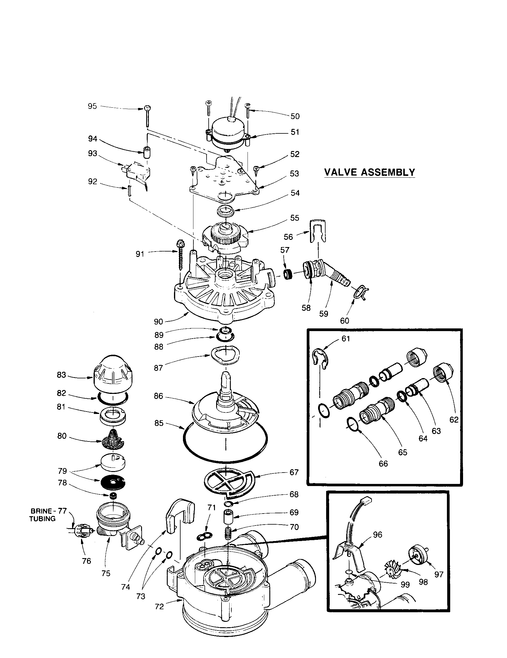 Kenmore 625348450 valve assembly diagram