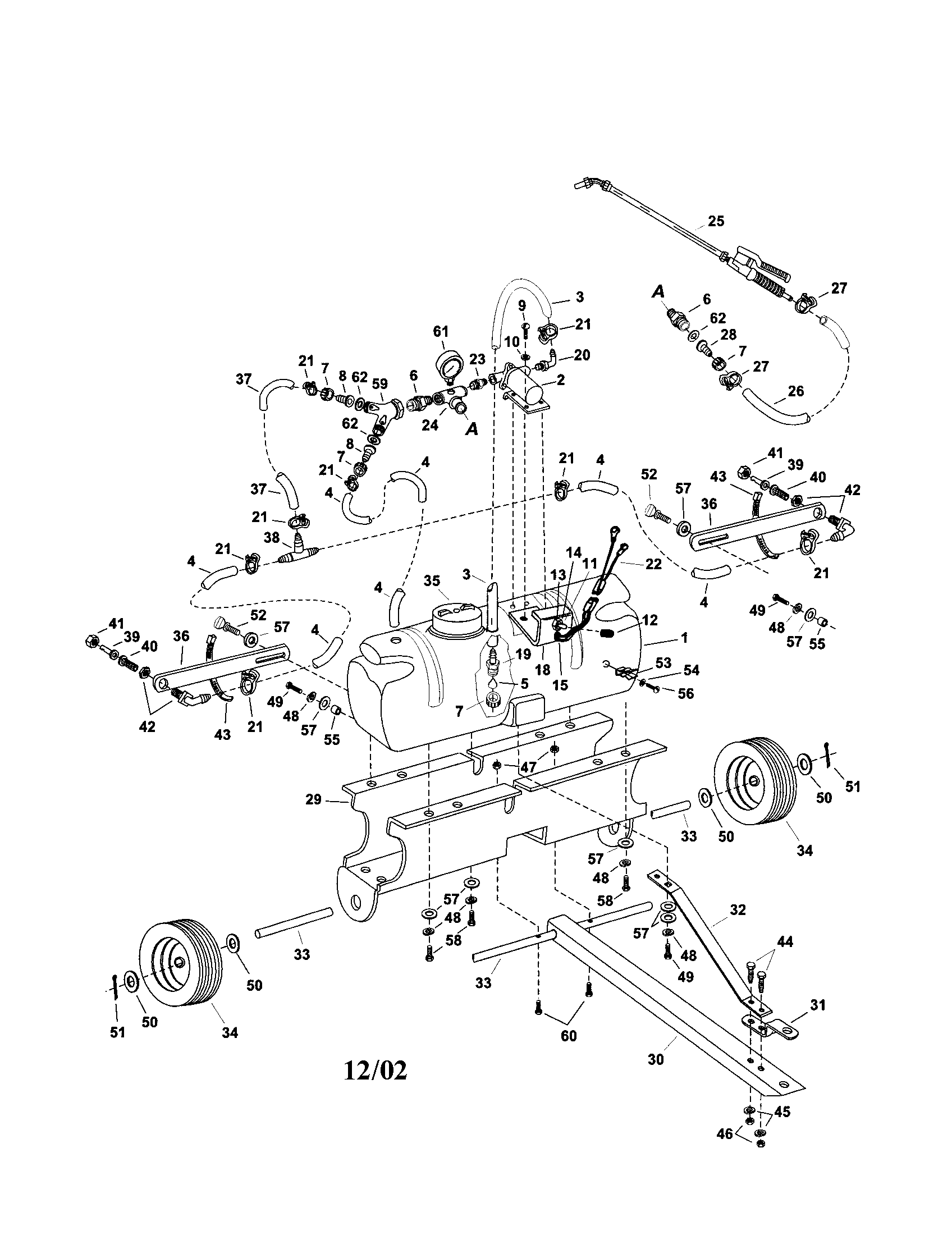 Agri-Fab 45-02274 15 gallon sprayer diagram