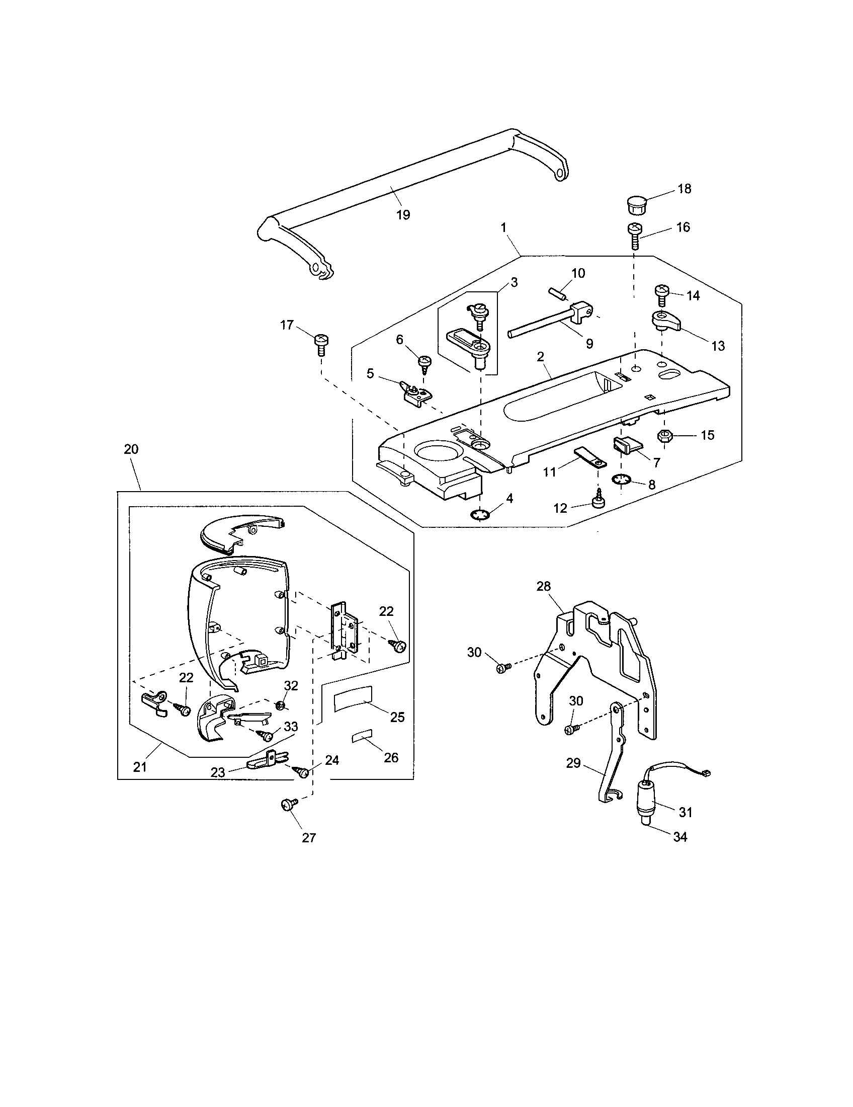 Kenmore Elite 851SR top cover unit diagram