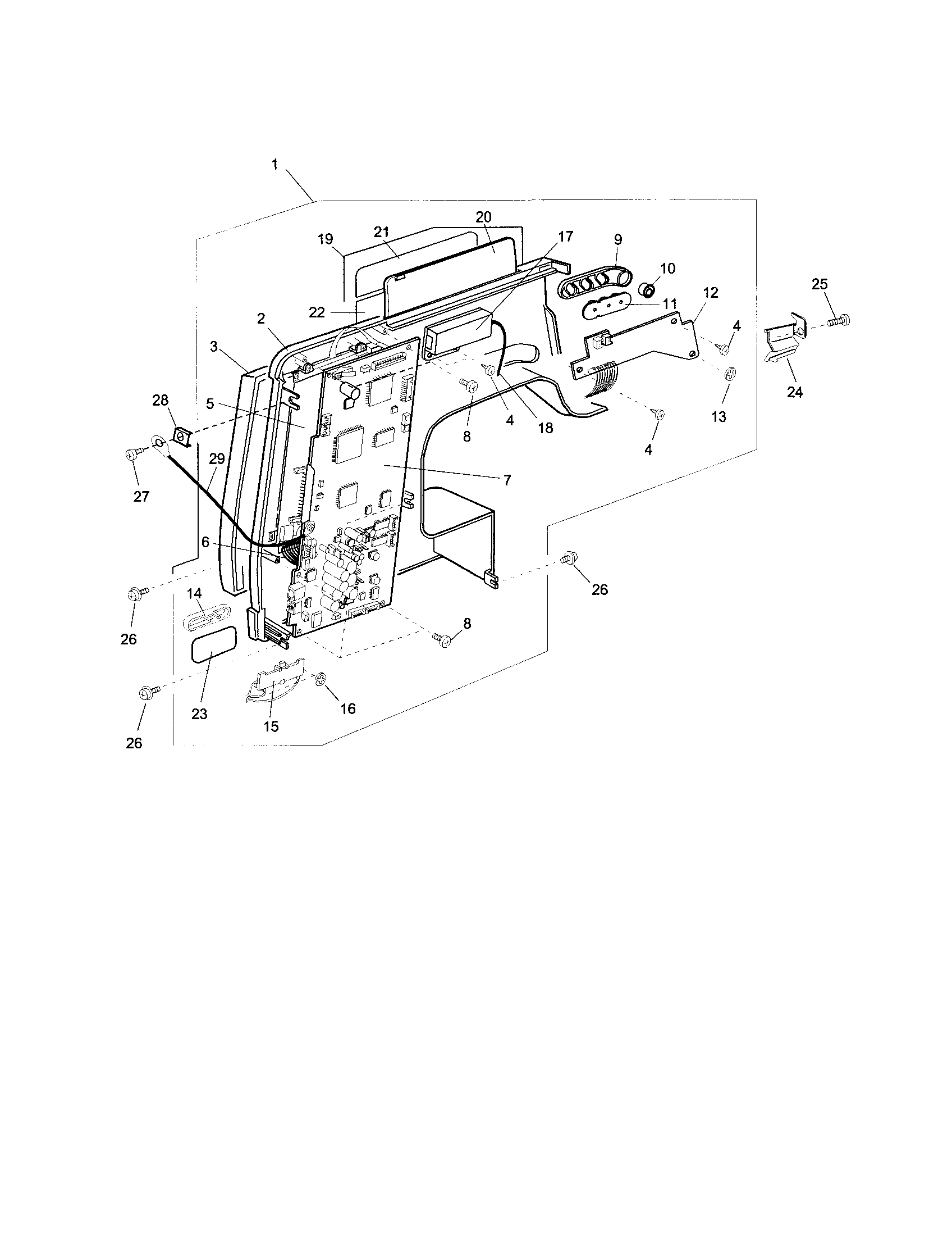 Kenmore Elite 851SR front cover unit diagram