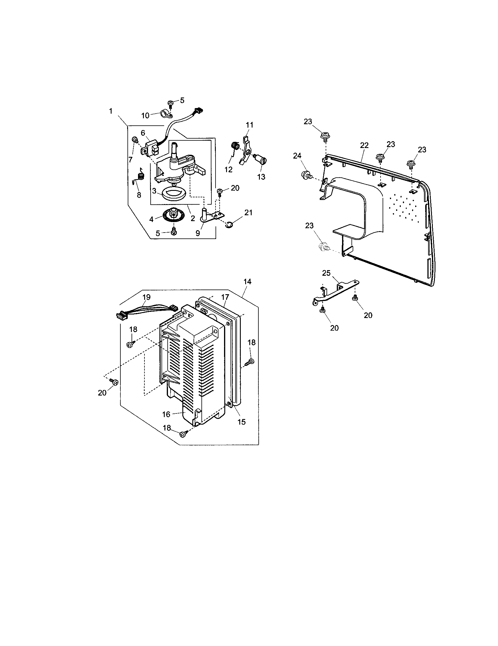 Kenmore Elite 851SR bobbin winder complete unit diagram