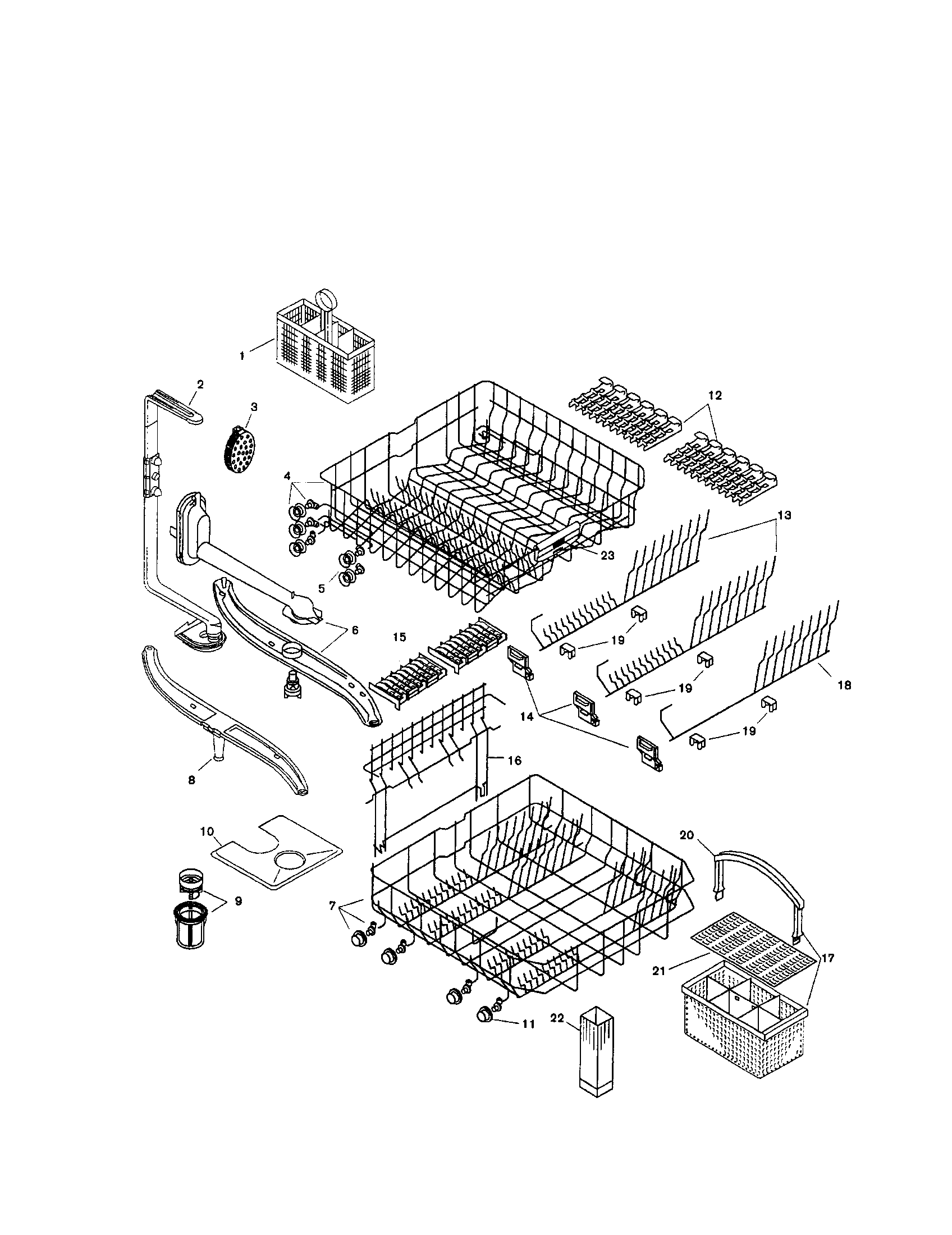 Bosch SHU5315UC/06 racks diagram