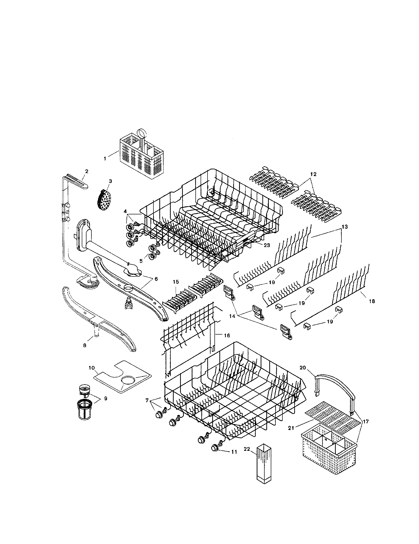 Bosch SHU5316UC/11 racks diagram