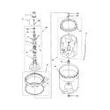 Kenmore 11024822200 agitator, basket and tub diagram