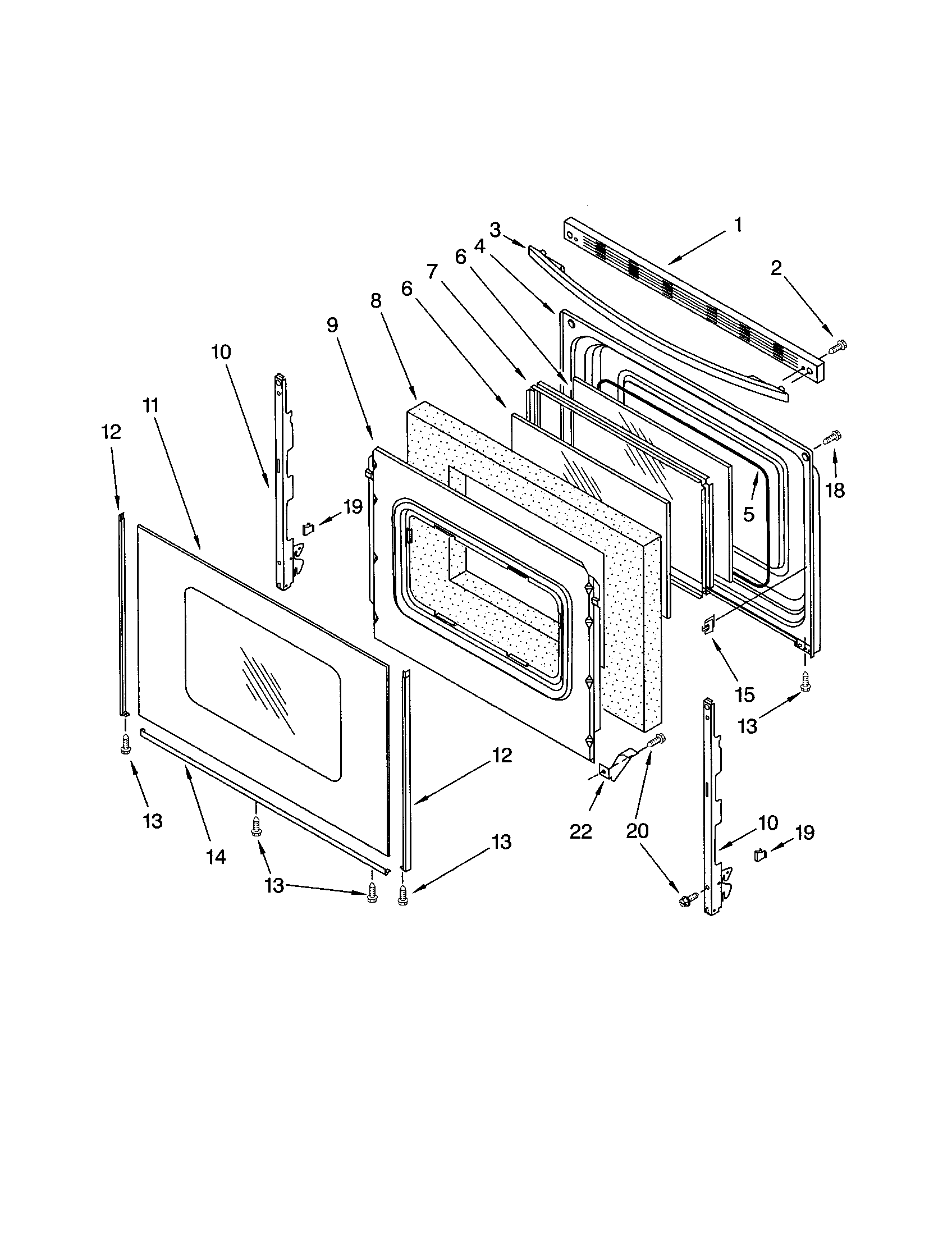 Whirlpool GR458LXLT0 door diagram