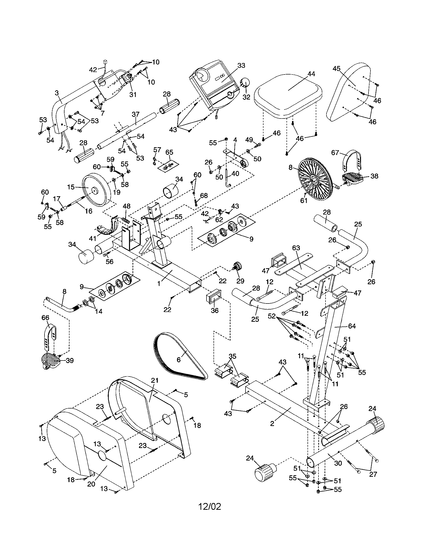 Weslo WLEX13821 cycle diagram