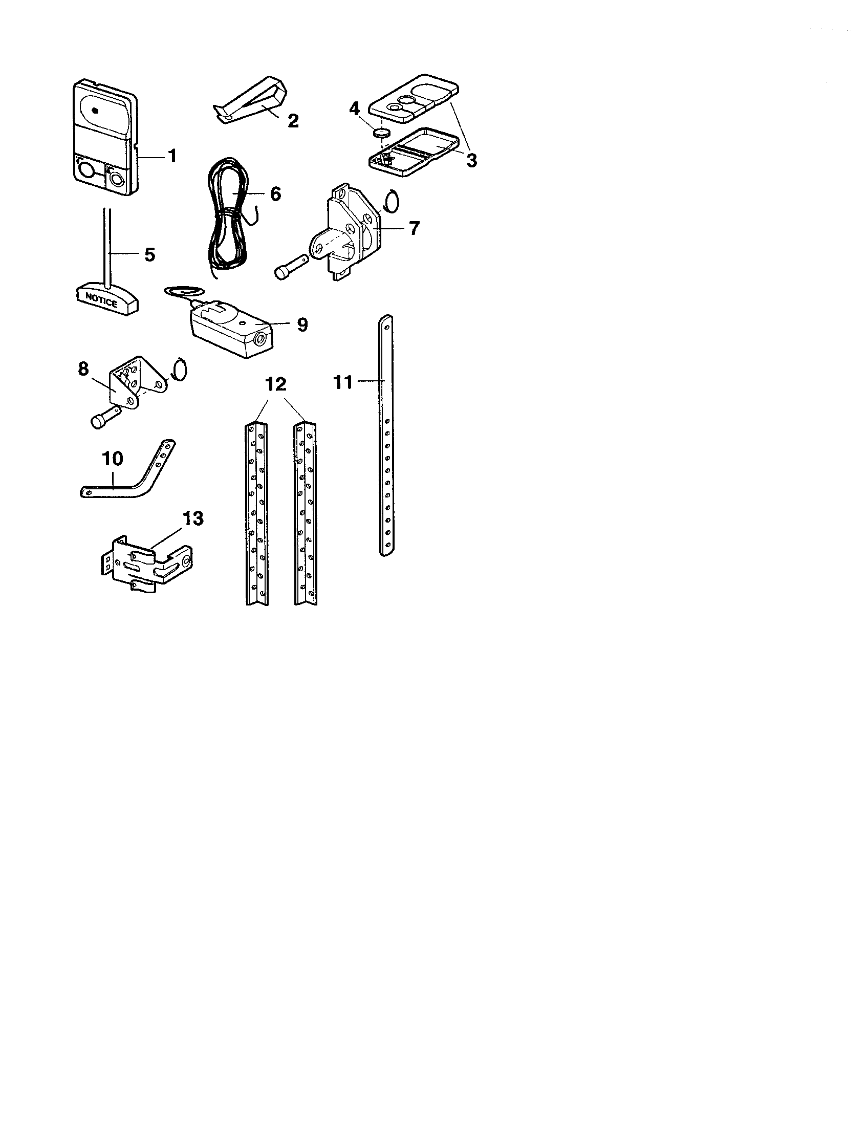 Craftsman 13953991 installation parts diagram