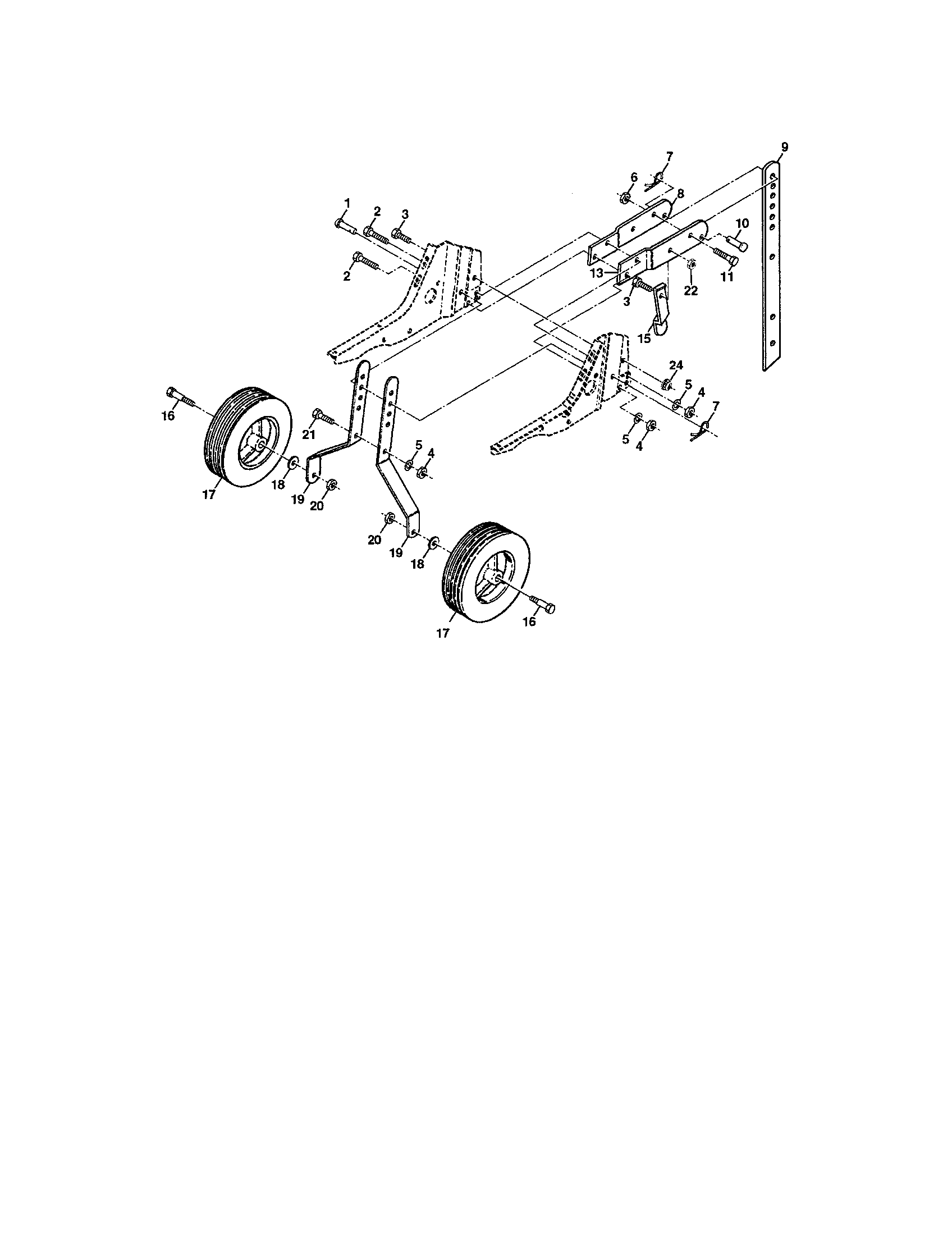 Craftsman 917291480 wheel and depth stake diagram
