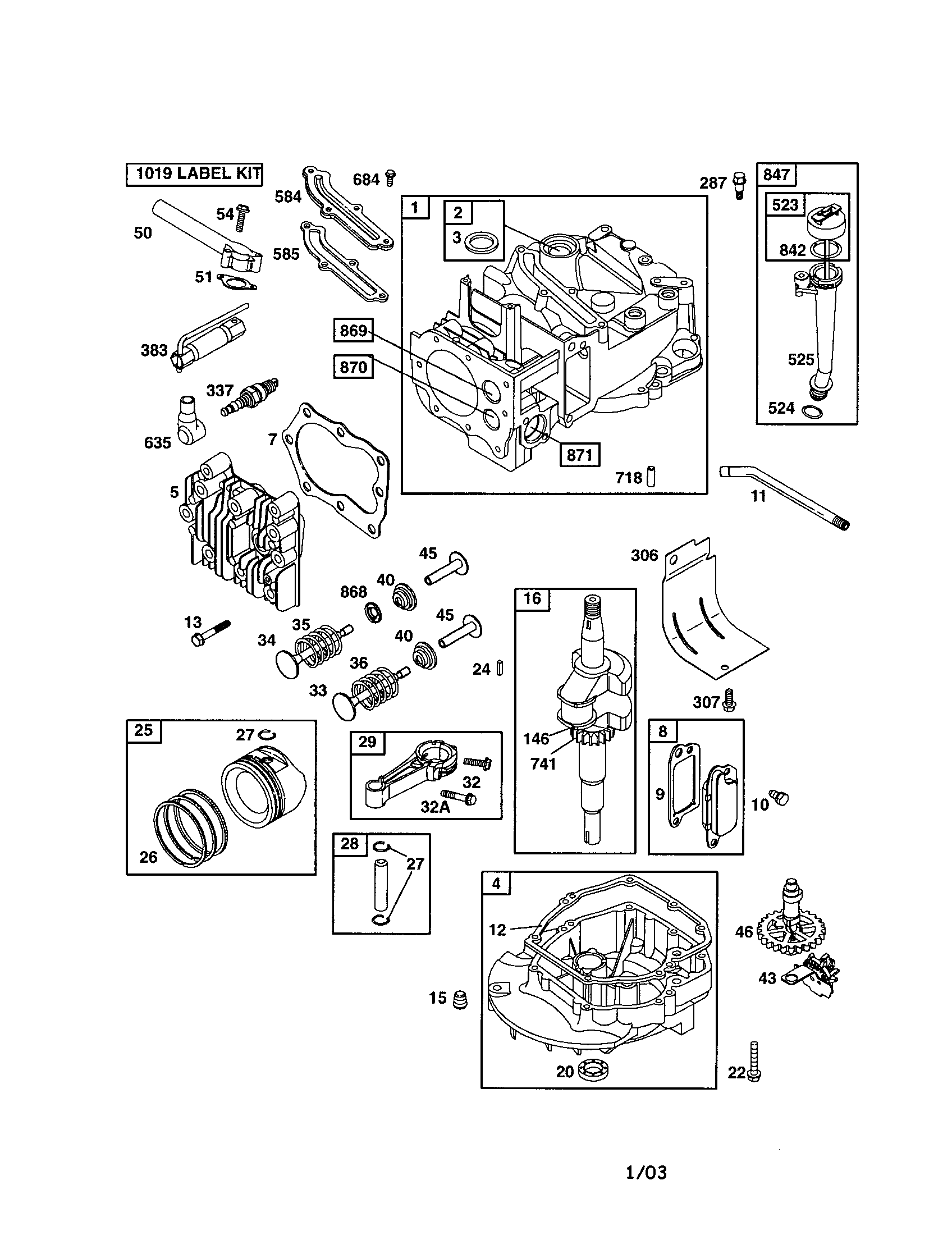 Craftsman 917378493 cylinder/crankshaft diagram