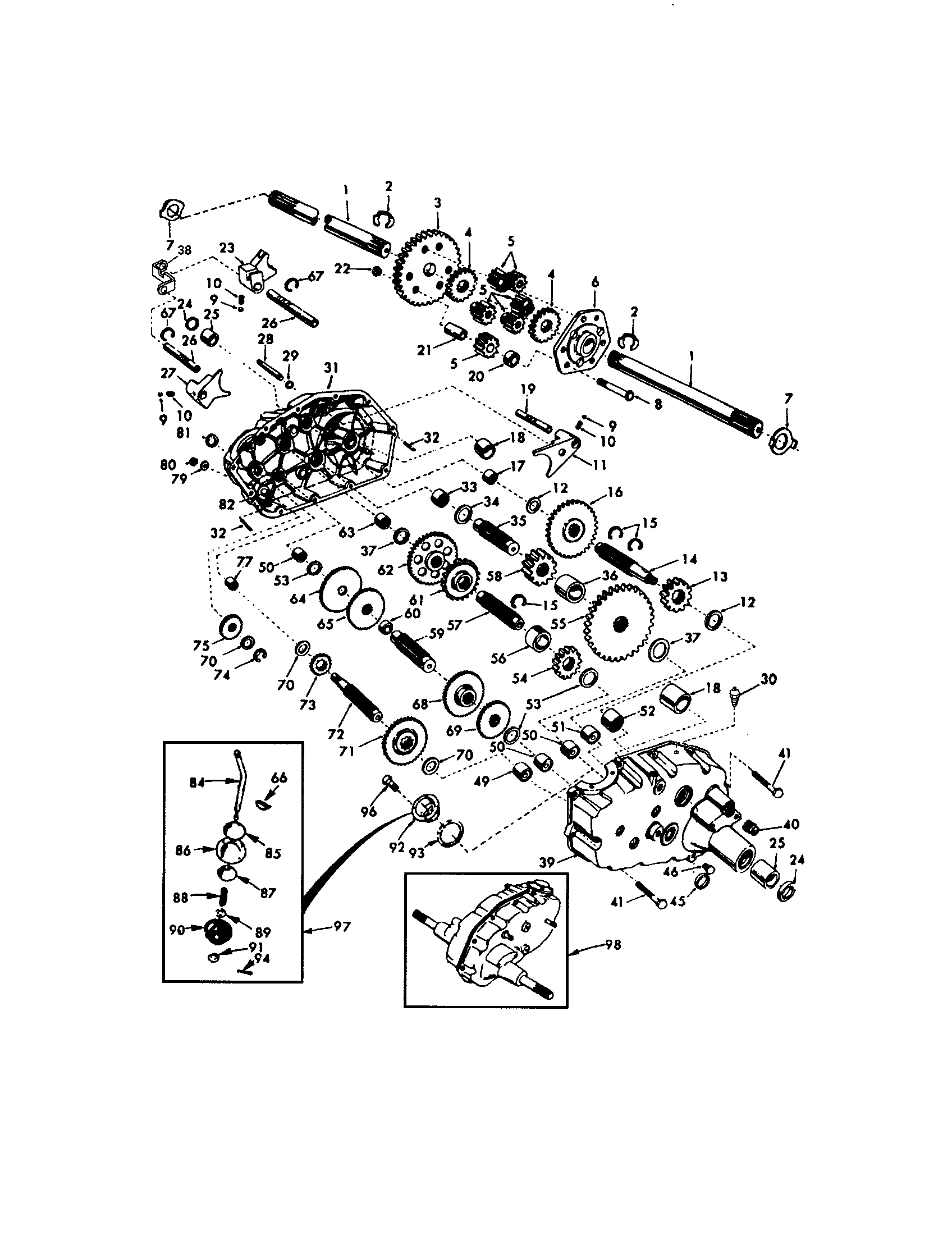 Craftsman 917276010 transaxle diagram