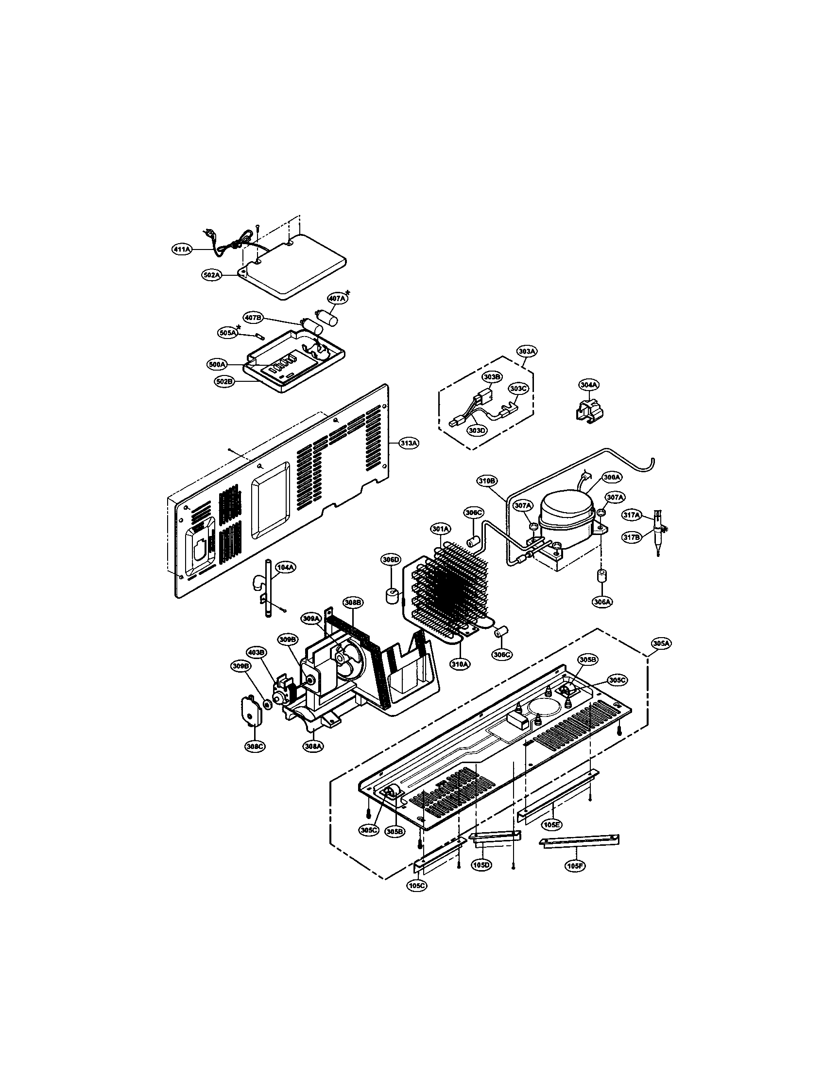 LG LRSPC2331BS unit diagram
