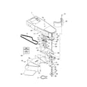 Craftsman 944360050 chassis/belt/shield diagram
