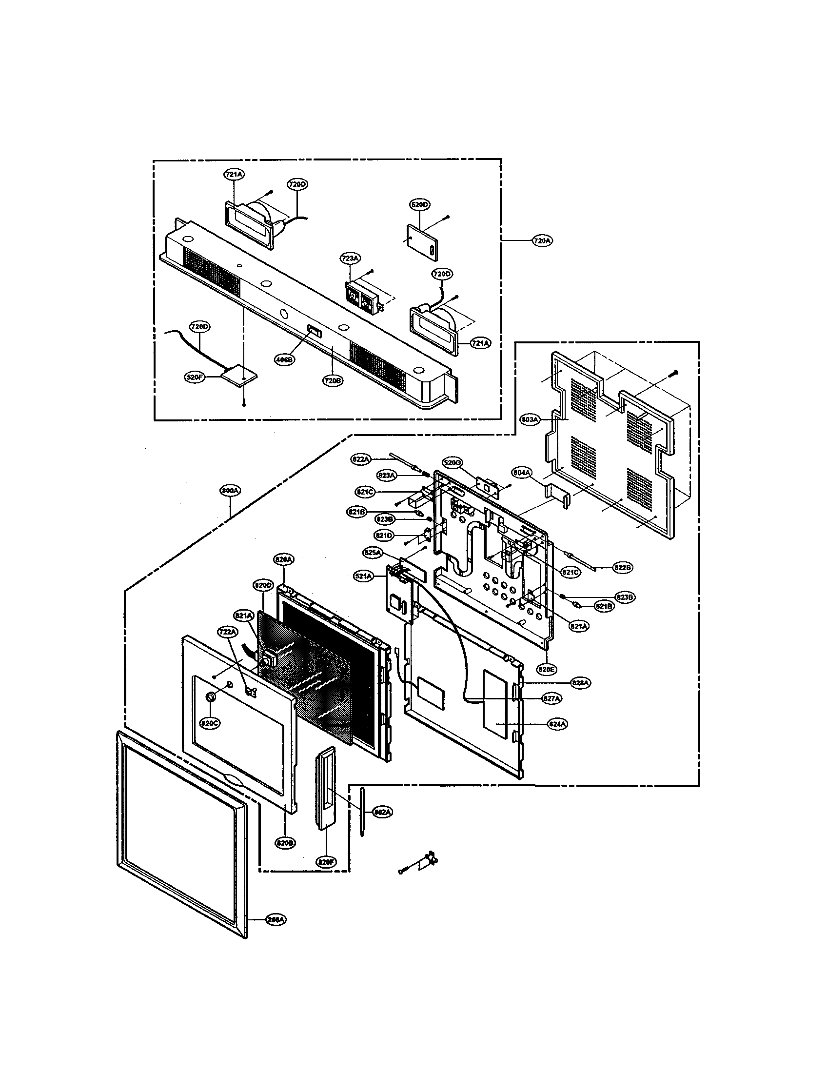 LG LRSPC2661T speaker and monitor diagram