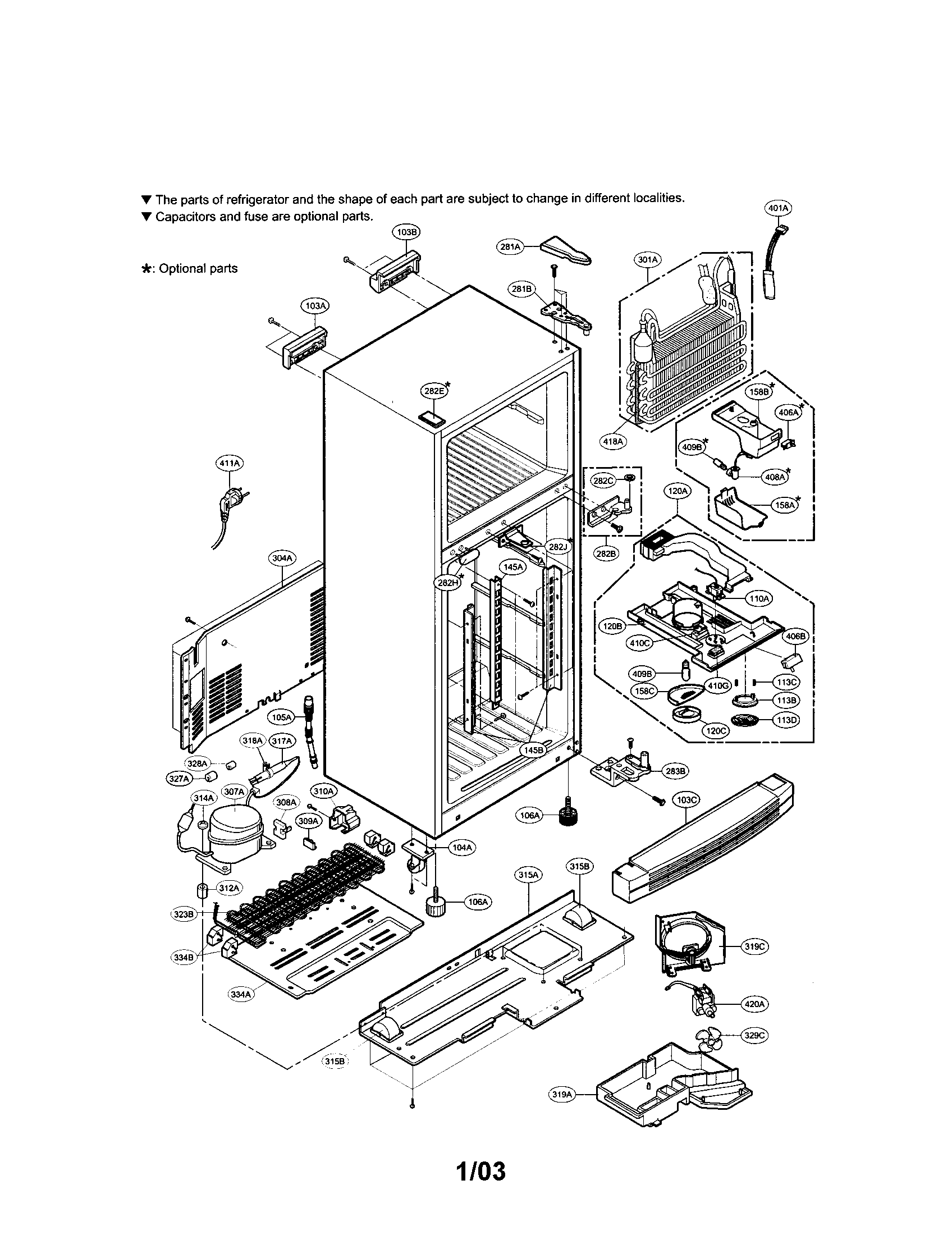 LG LRTBC1821BS cabinet diagram