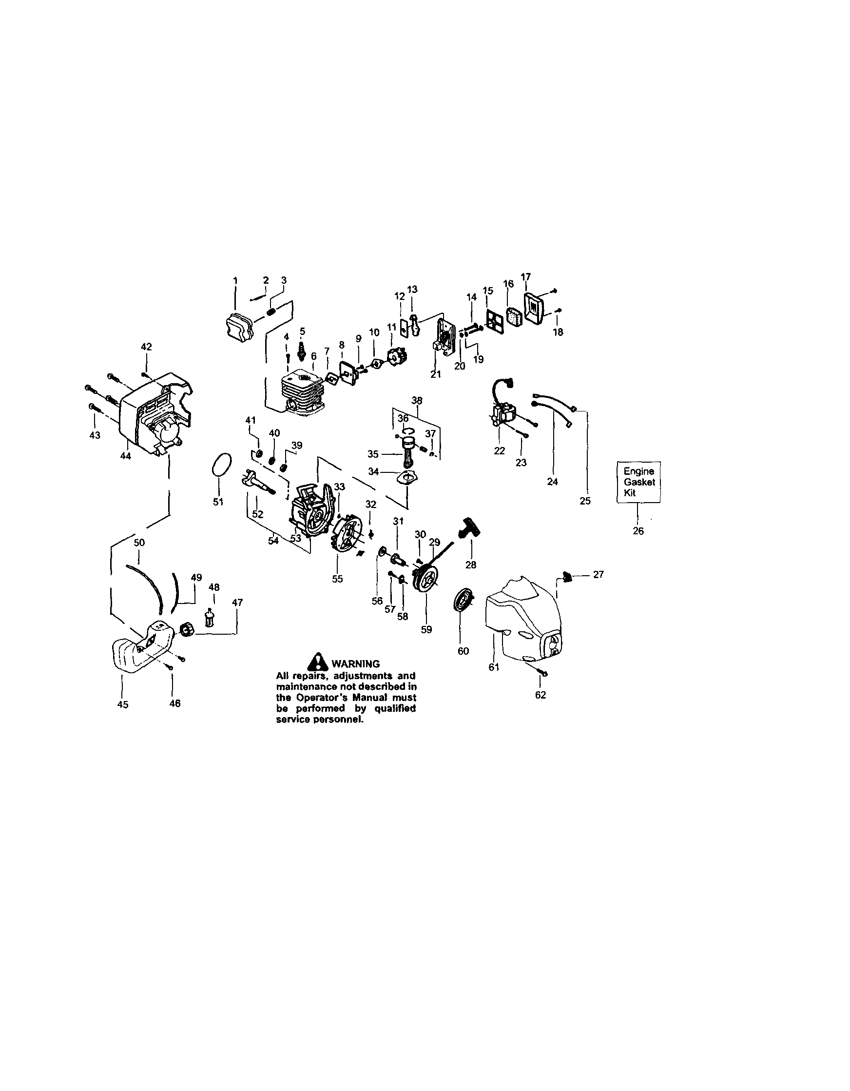 Craftsman 944511463 crankshaft/crankcase diagram