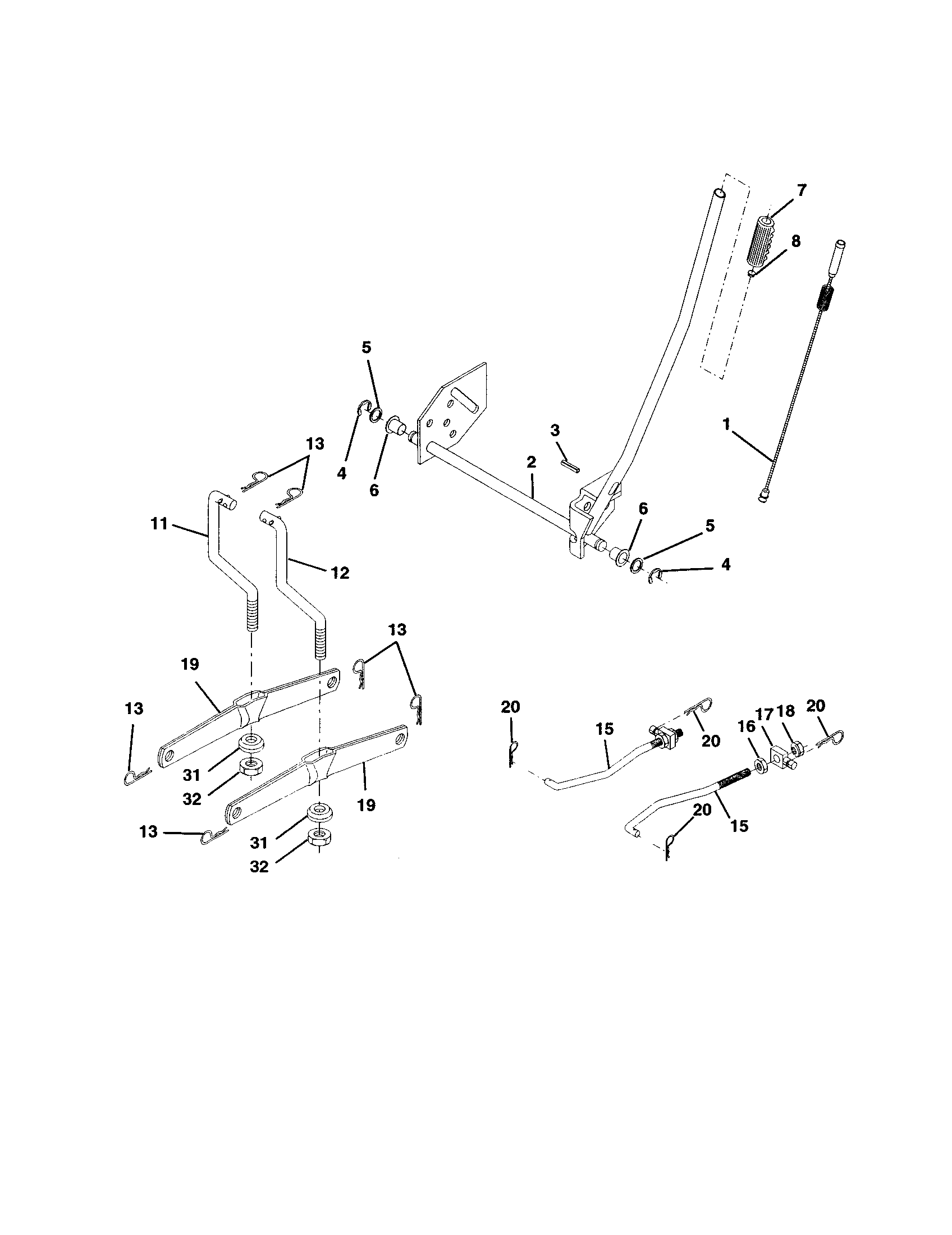 Companion 917257840 mower lift diagram