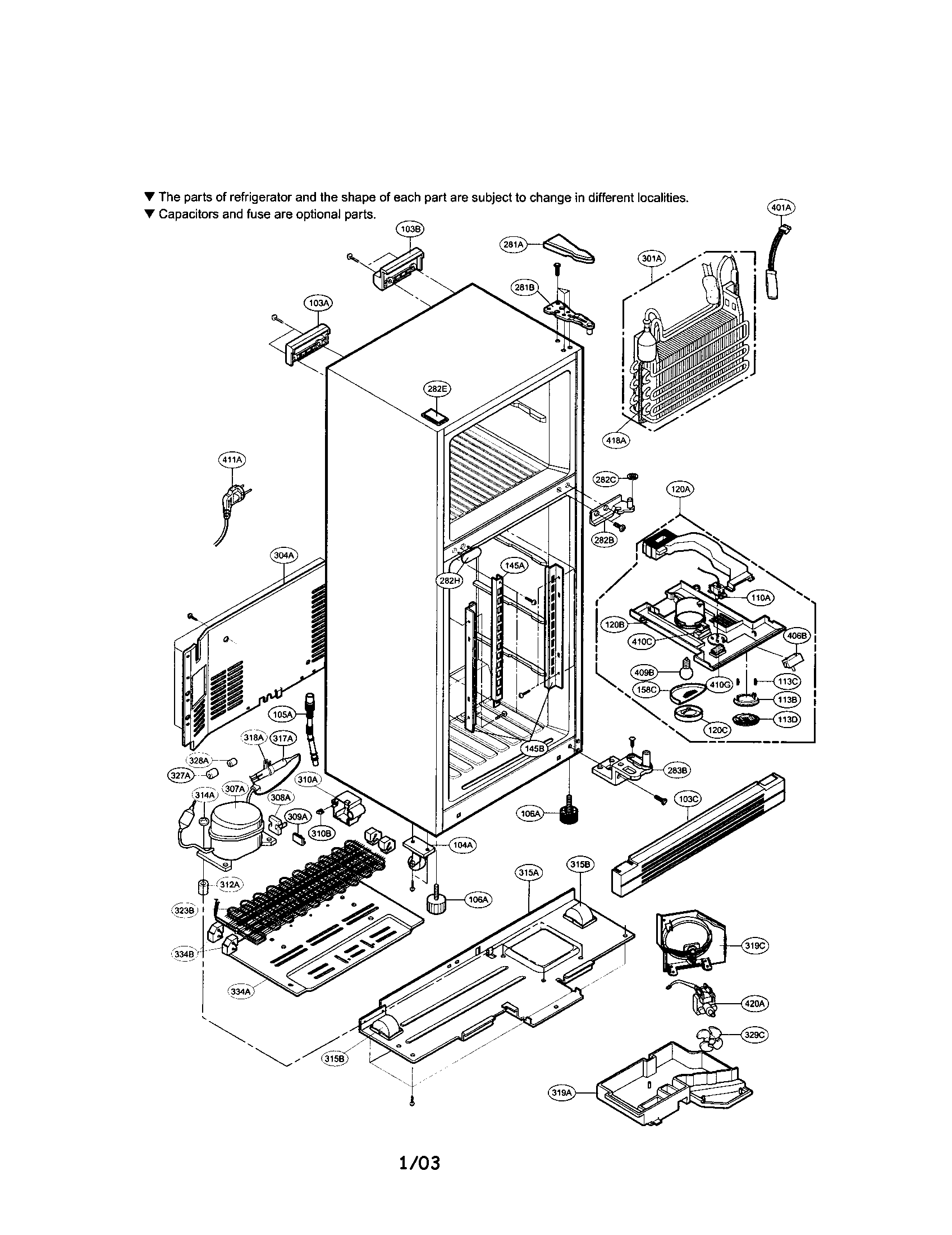 LG LRTPC2031BS cabinet diagram