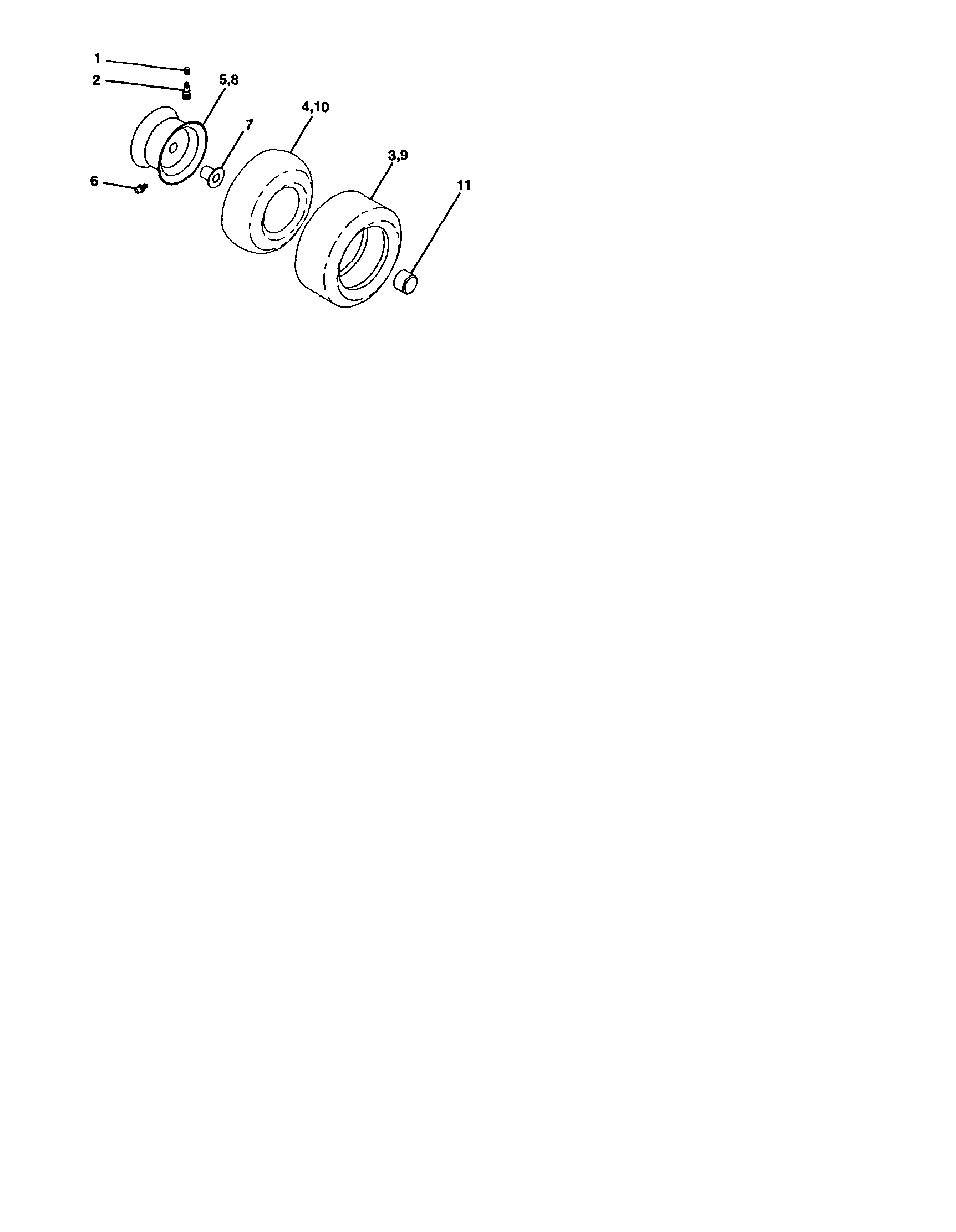 Companion 917257850 wheels and tires diagram